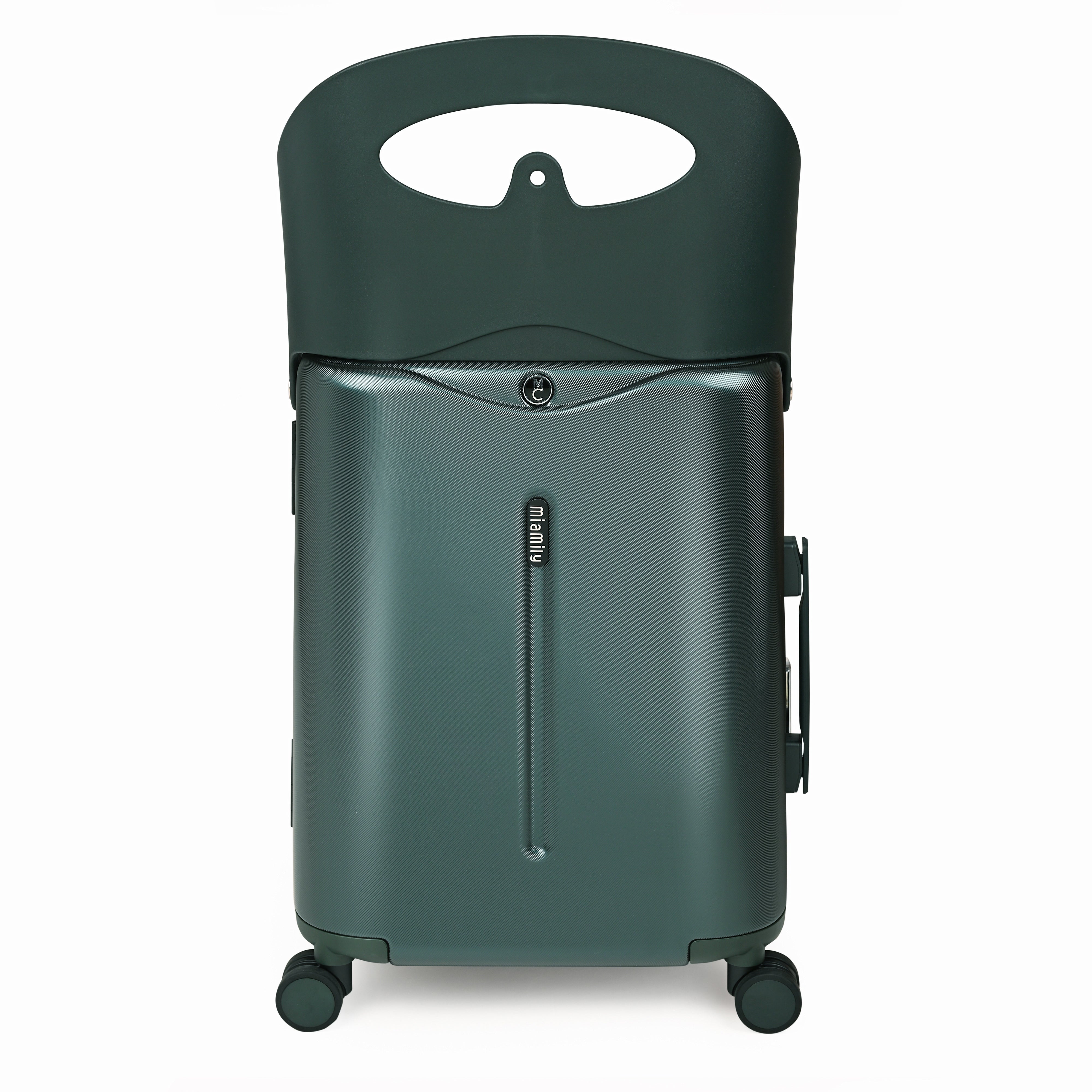 Miamily Forest Green Ride on Trolley Carry-on Luggage 18 inches