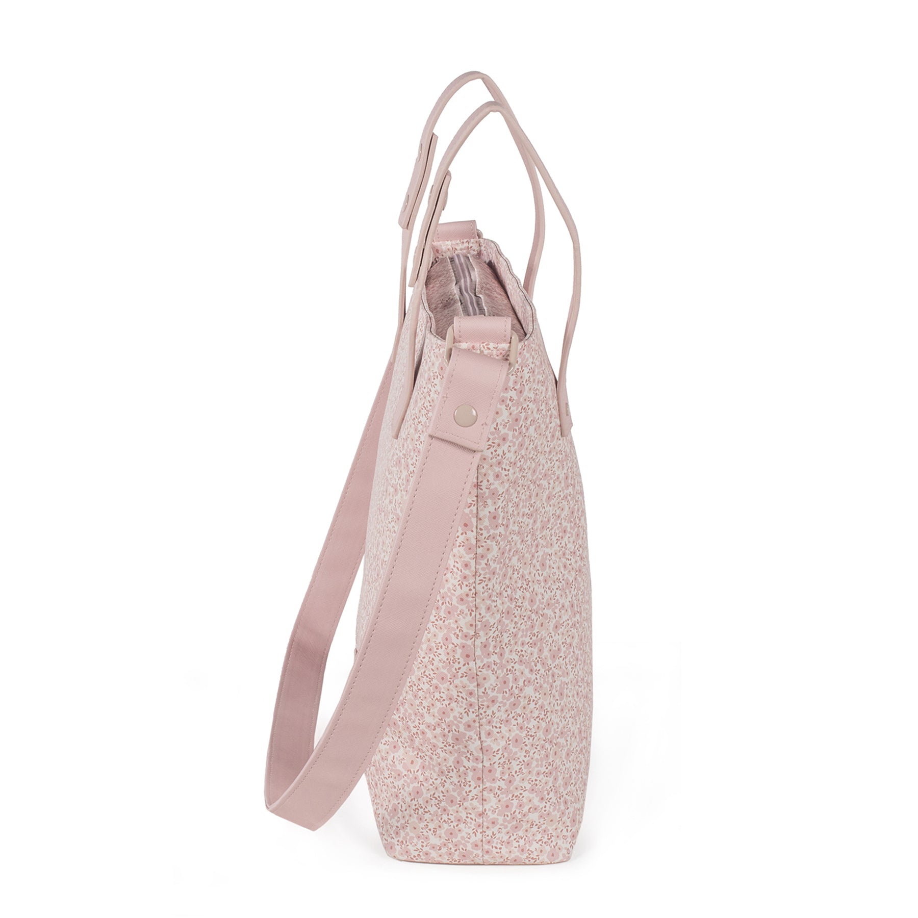 Pasito a Pasito Flower Mellow Pink Stroller Caddy Diaper Changing Bag