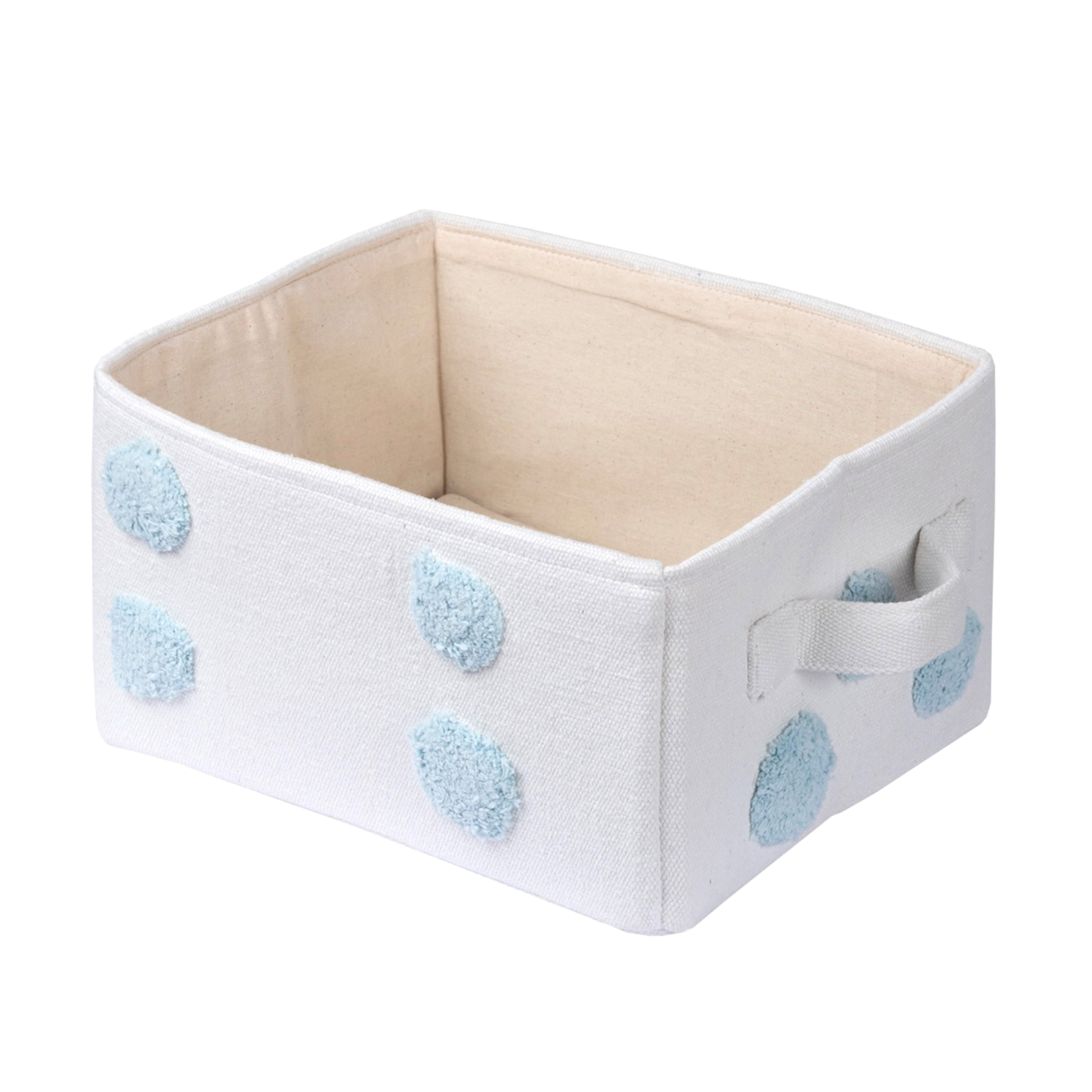 PomPom Small Rectangular Toy Storage Basket