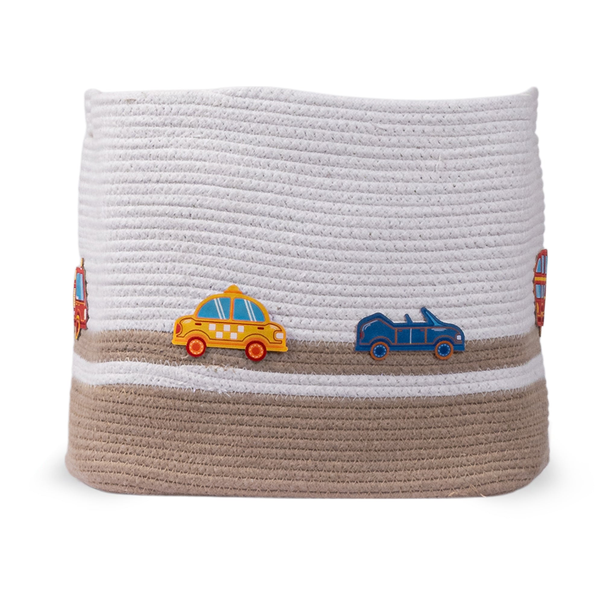 Cotton Rope Transport Trail Rectangular Toy Storage Basket