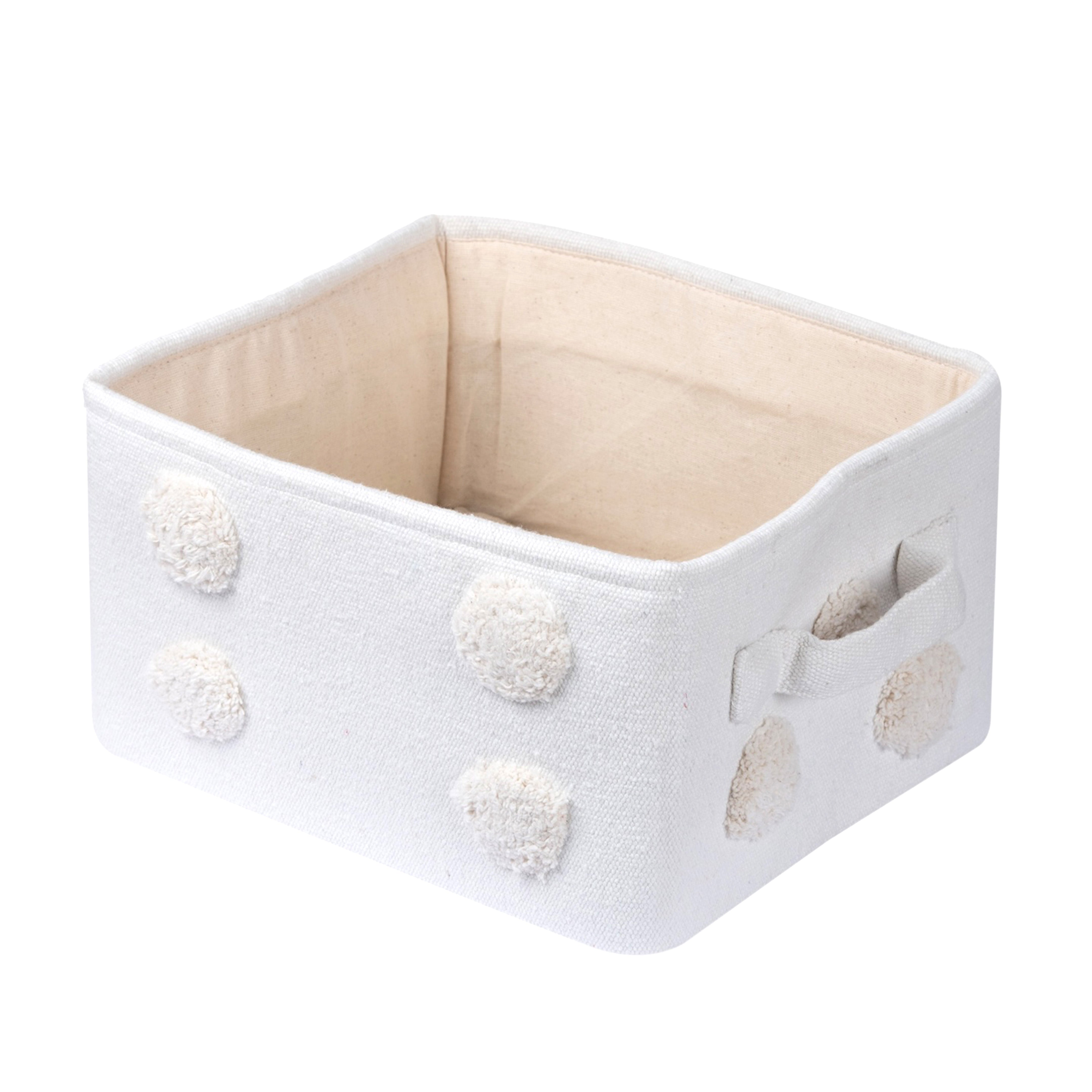 PomPom Small Rectangular Toy Storage Basket