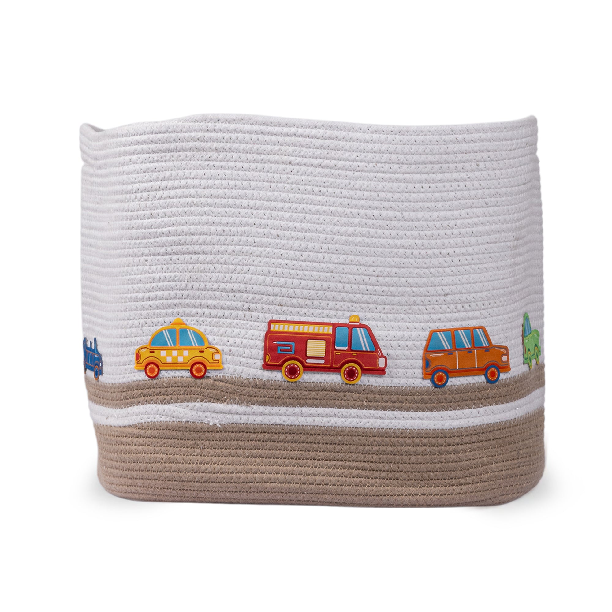 Cotton Rope Transport Trail Rectangular Toy Storage Basket