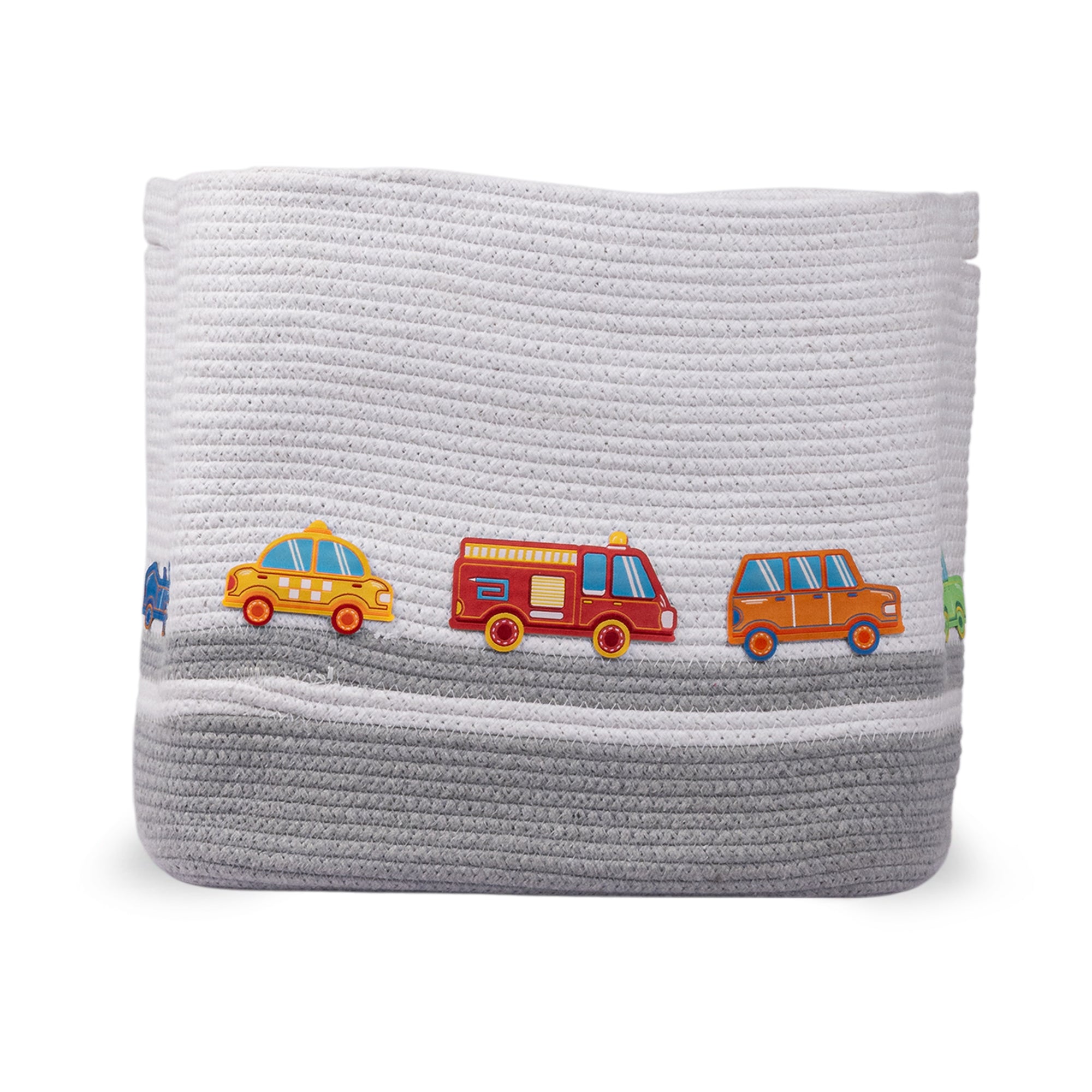 Cotton Rope Transport Trail Rectangular Toy Storage Basket