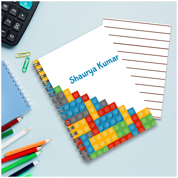 Personalised Notebook (A5 Size) - Lego