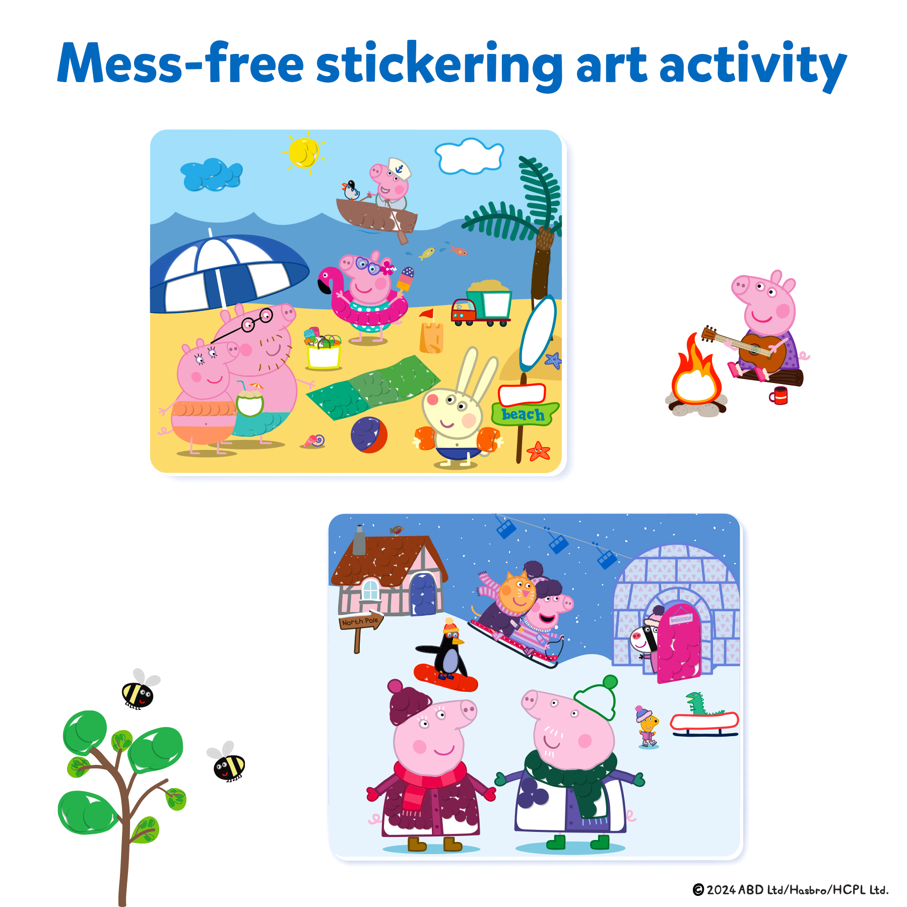 Skillmatics Art Activity - Dot It Peppa Pig, Mess-Free Sticker Art for Kids, Craft Kits, DIY Activity, Gifts for Boys & Girls Ages 3, 4, 5, 6, 7, Travel Toys for Toddlers