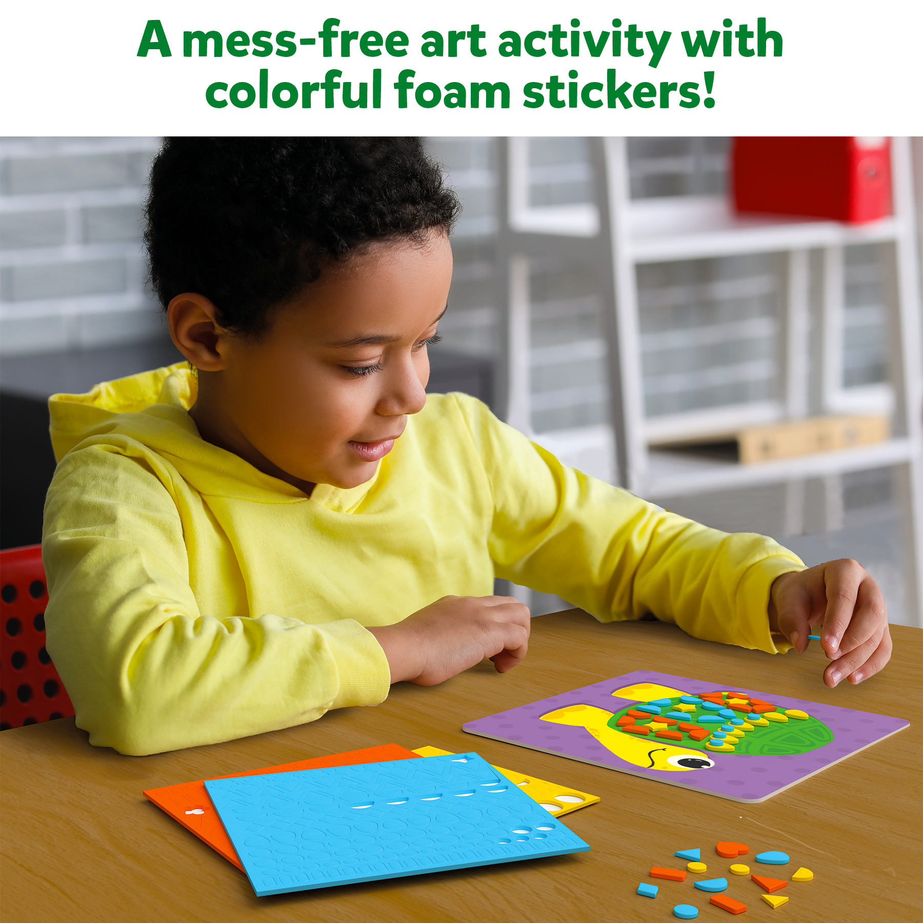 Skillmatics Art Activity - Fun With Foam, No Mess Sticker Art, 6 Creative Animal Themed Pictures, Gifts For Ages 3 To 7