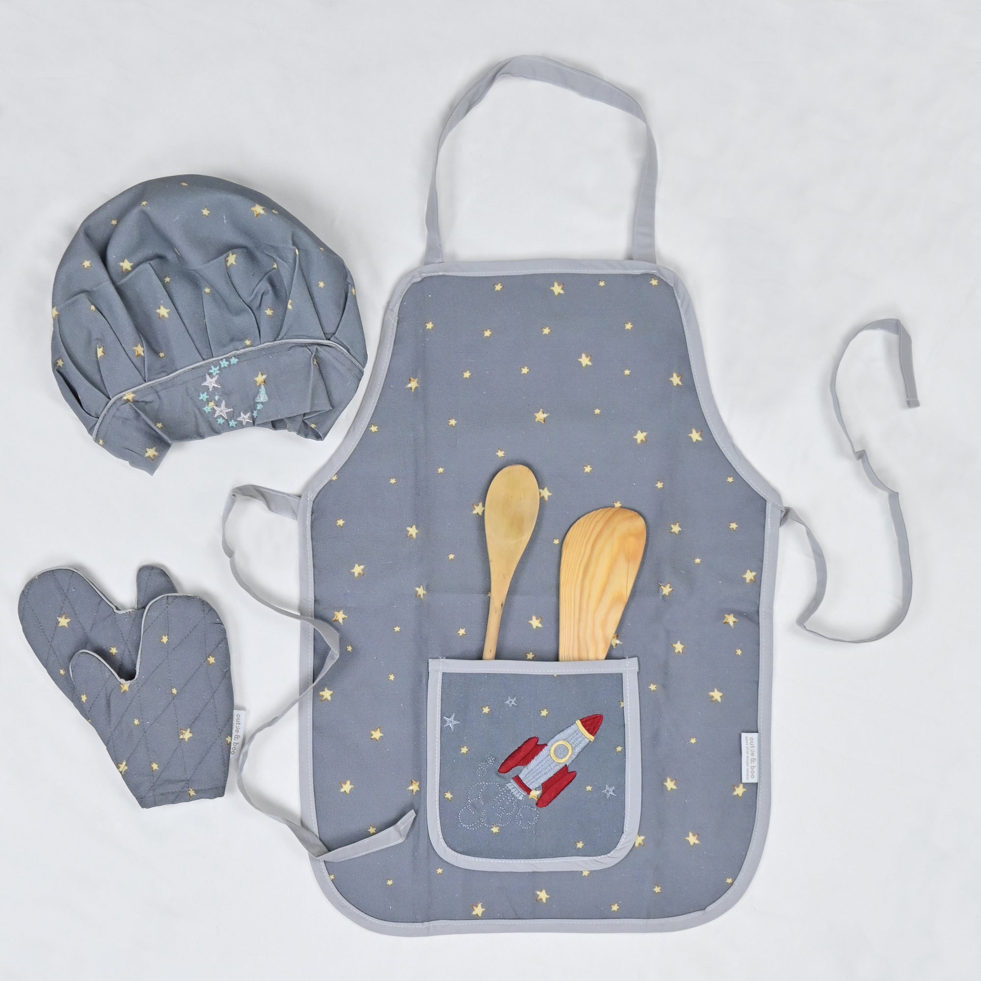 To The Moon & Back - Apron Set (Apron + Cap + Glove)