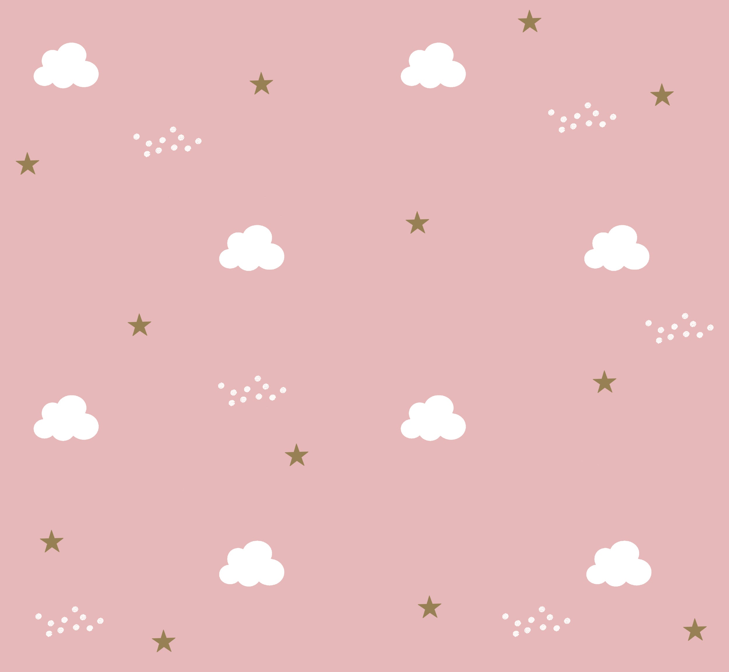 Tiny Snooze- Organic Nightsuit- Pink Clouds