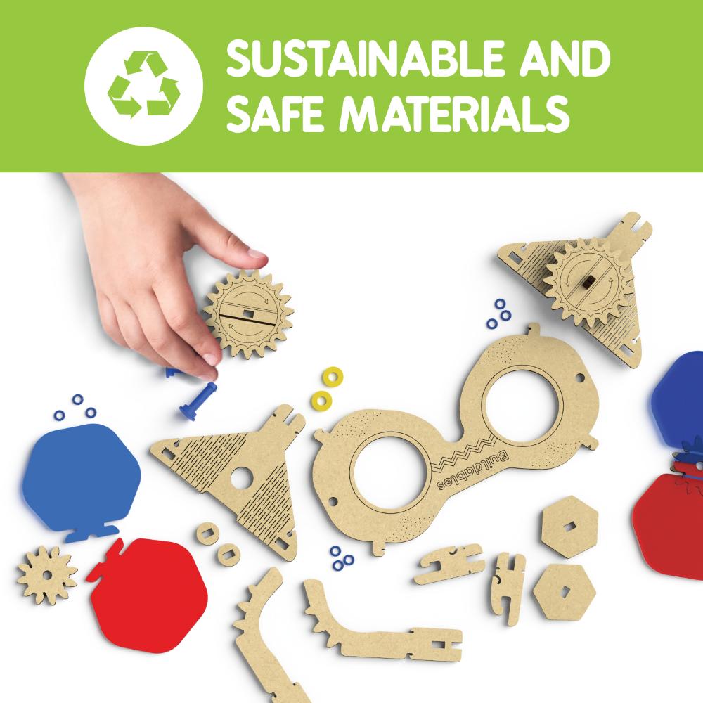 Skillmatics Stem Building Toy - Buildables 3D Spy Glasses, Educational & Construction DIY Toy for Ages 8 and Up