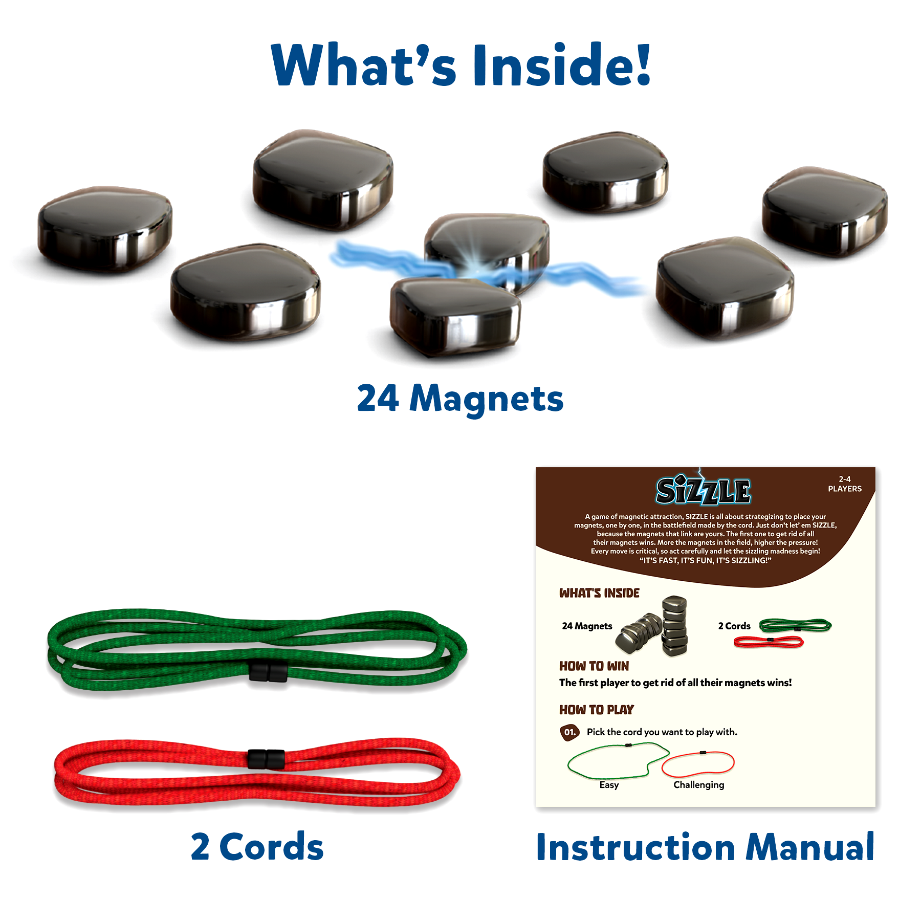 Skillmatics Sizzle - Classic Magnetic Attraction Game, Strategy & Travel Activity, Fun for Family Game Nights, Gifts for Boys, Girls, Teens & Adults, Ages 15 & Up, 2-4 Players