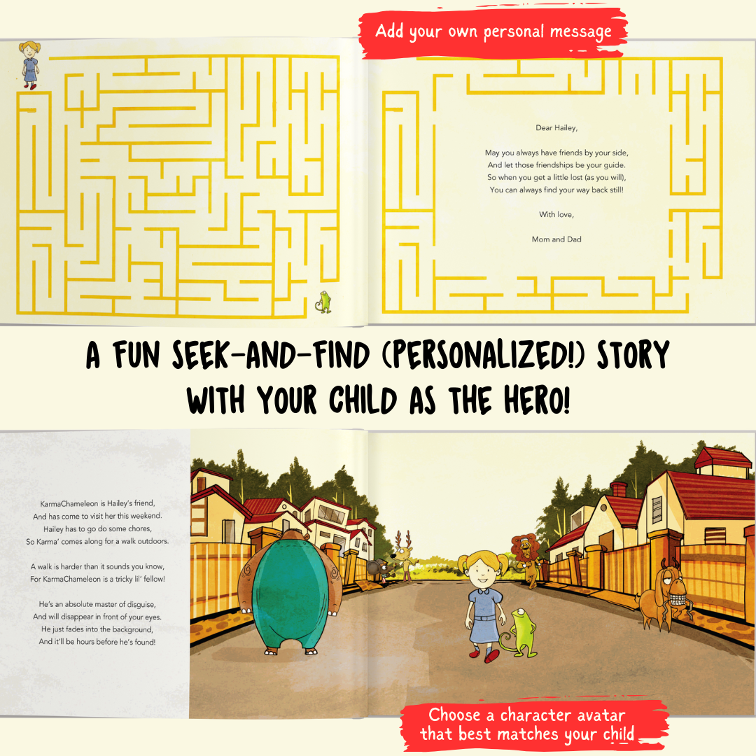 Personalised Storybook - Where Is KarmaChameleon?