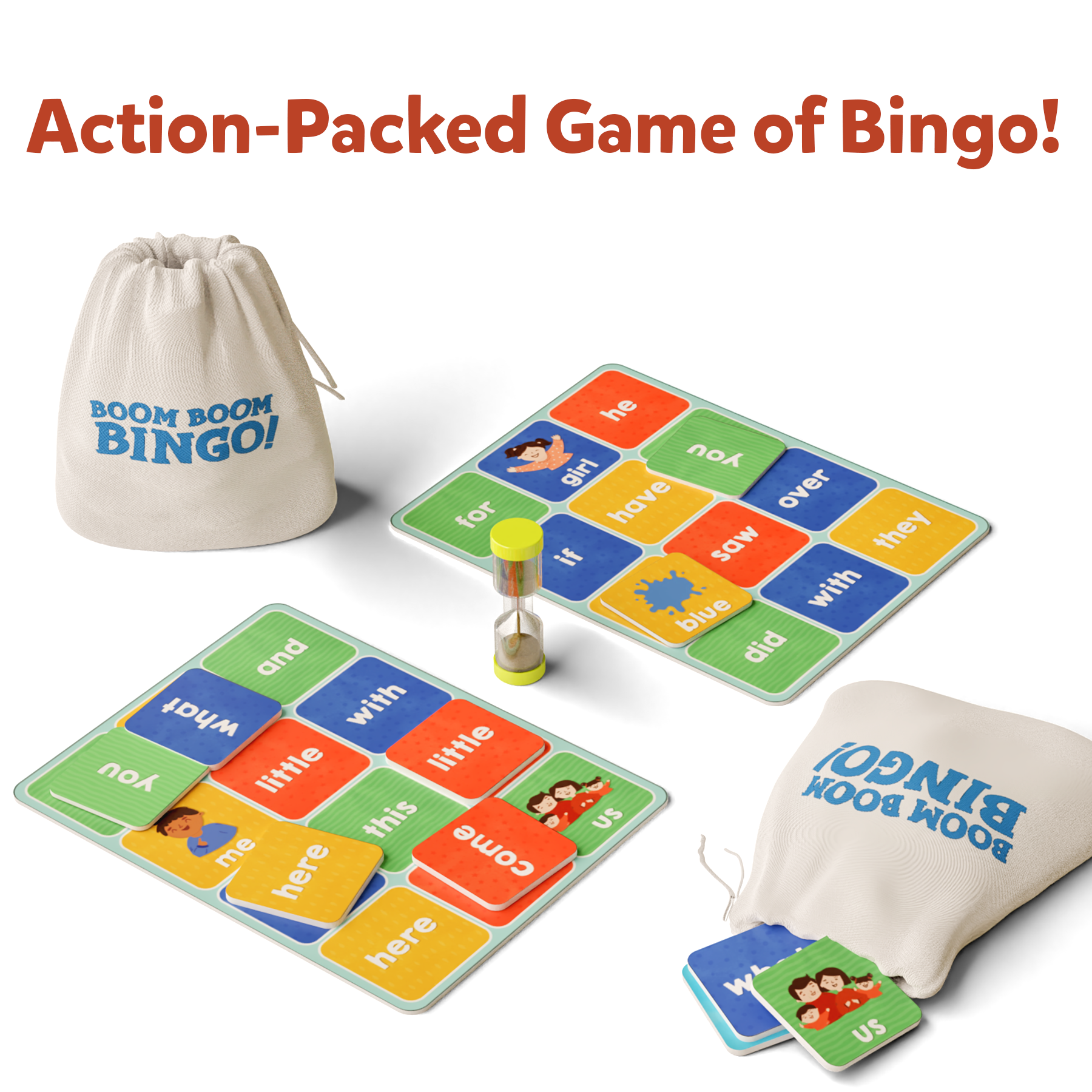 Boom Boom Bingo! Board Game : Sight Words