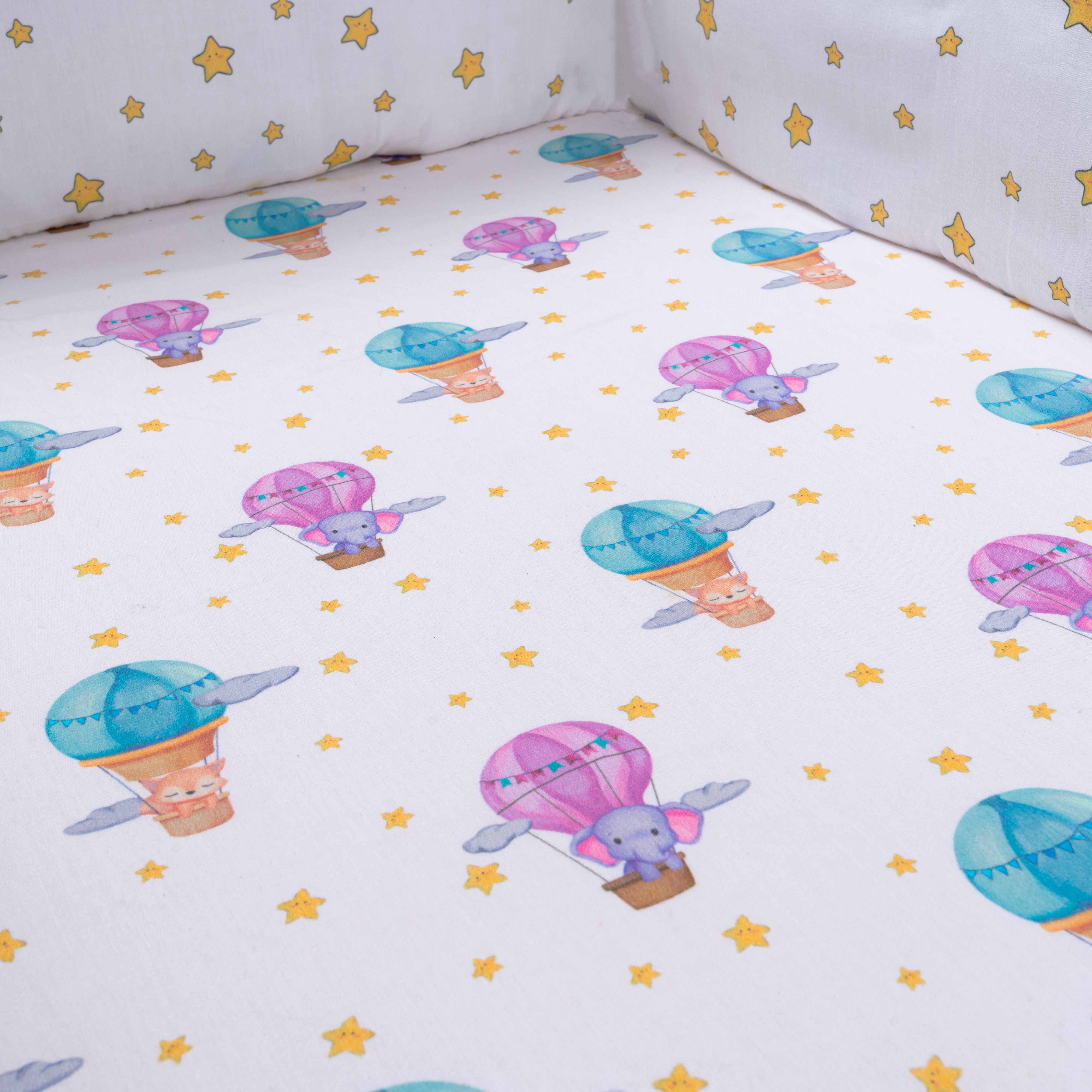 Tiny Snooze Organic Cot Bedding Set – Sky is the Limit