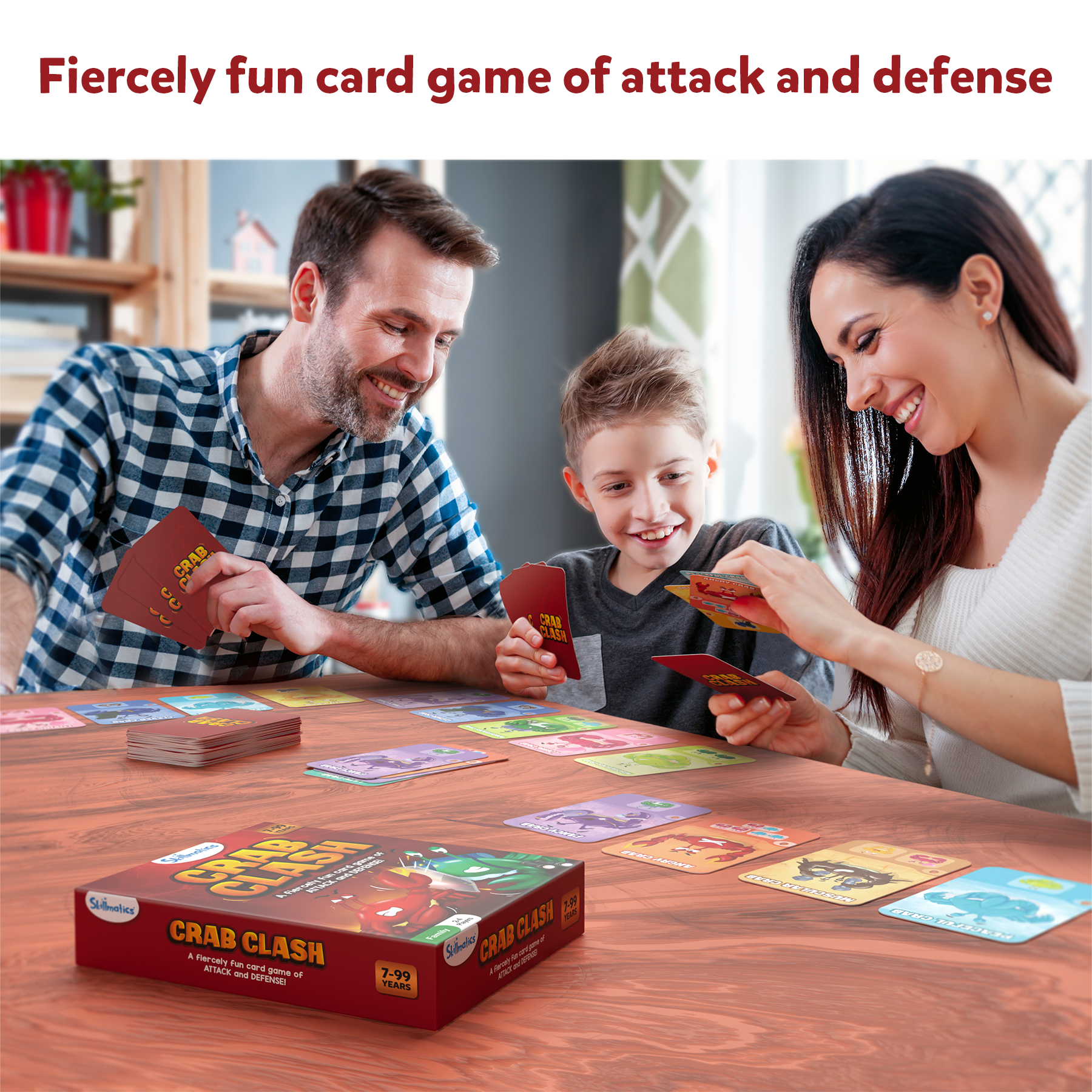 Skillmatics Card Game : Crab Clash | Gifts for 7 Year Olds and Up | Super Fun Strategy Game for Families | Games for Kids, Teens, & Adults