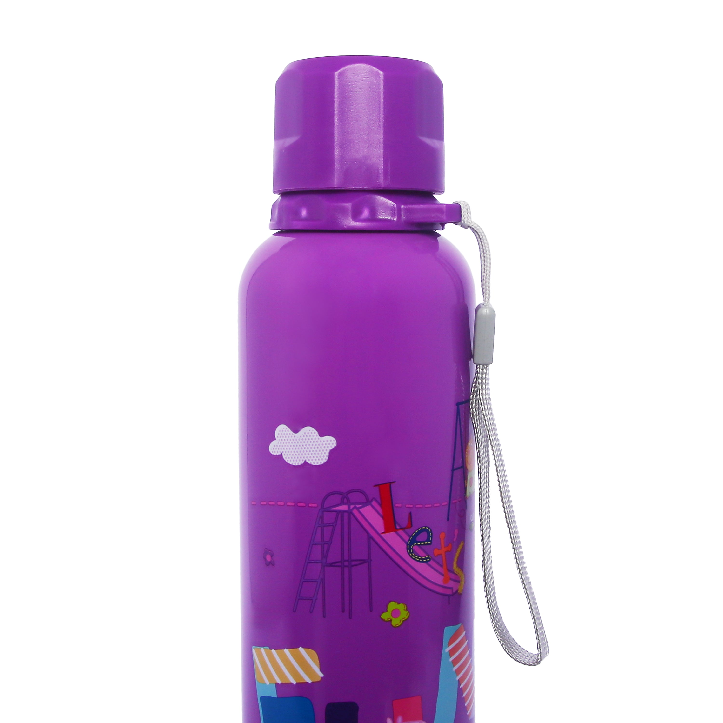 Youp Stainless Steel Purple Color Peppa Pig Kids Water Bottle OSCAR - 750 Ml