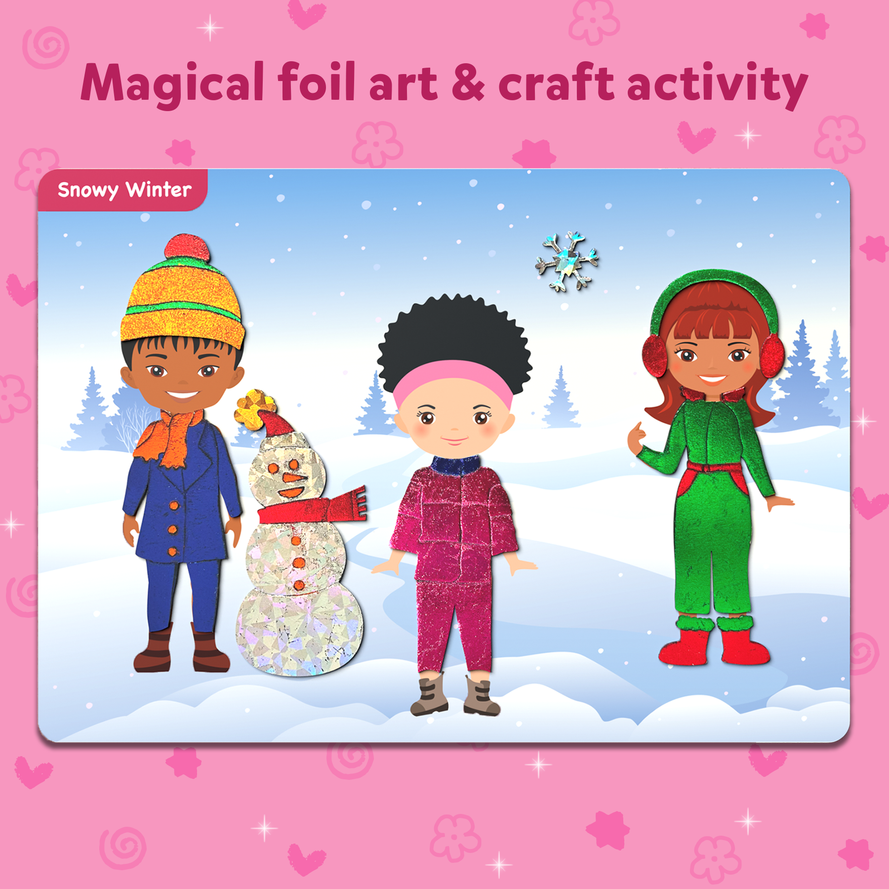 Skillmatics Art & Craft Activity - Foil Fun Dress Up, No Mess Art for Kids, Craft Kits, DIY Activity, Gifts for Ages 4 to 9