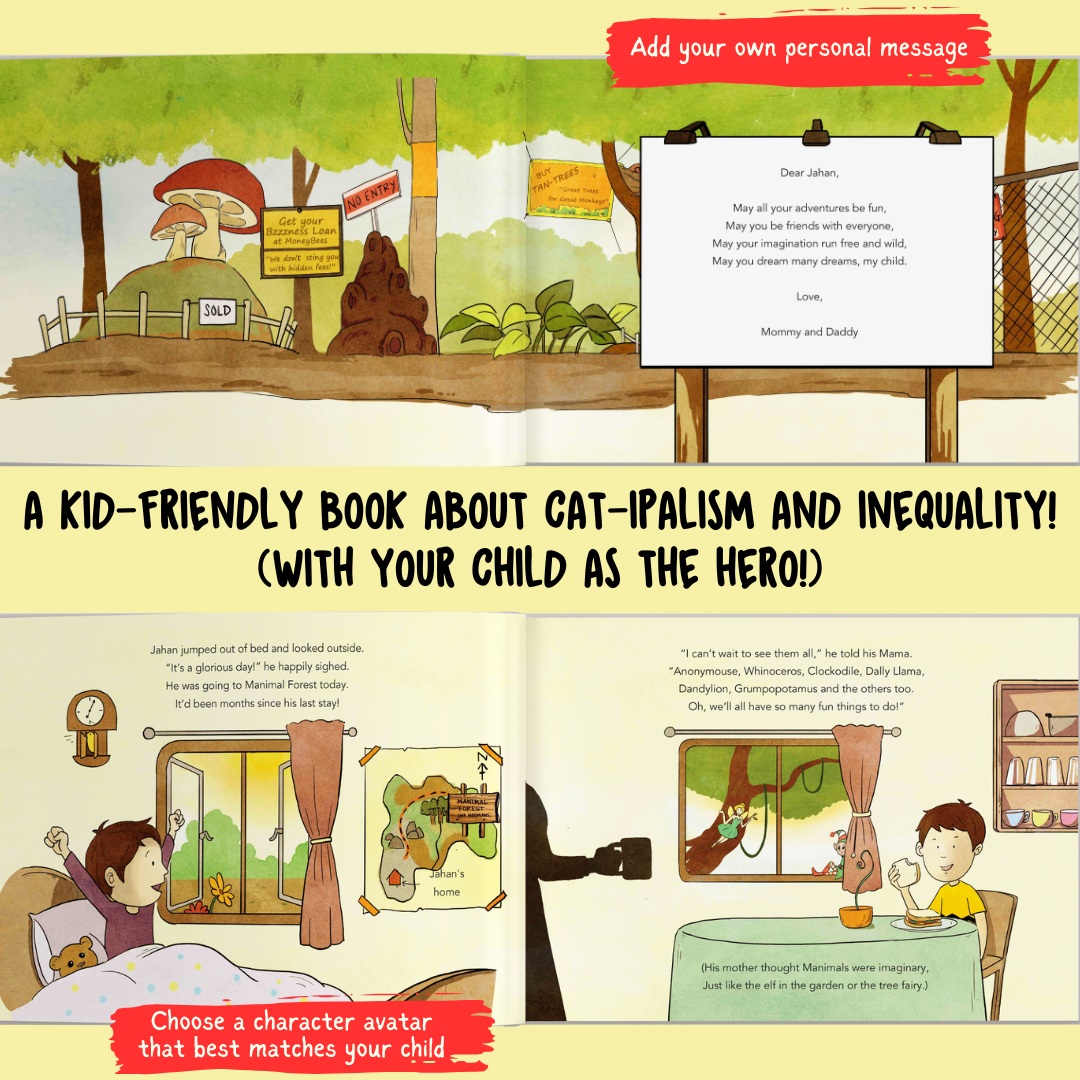Personalised Storybook - The FatCats; A Book About Capitalism & Inequality