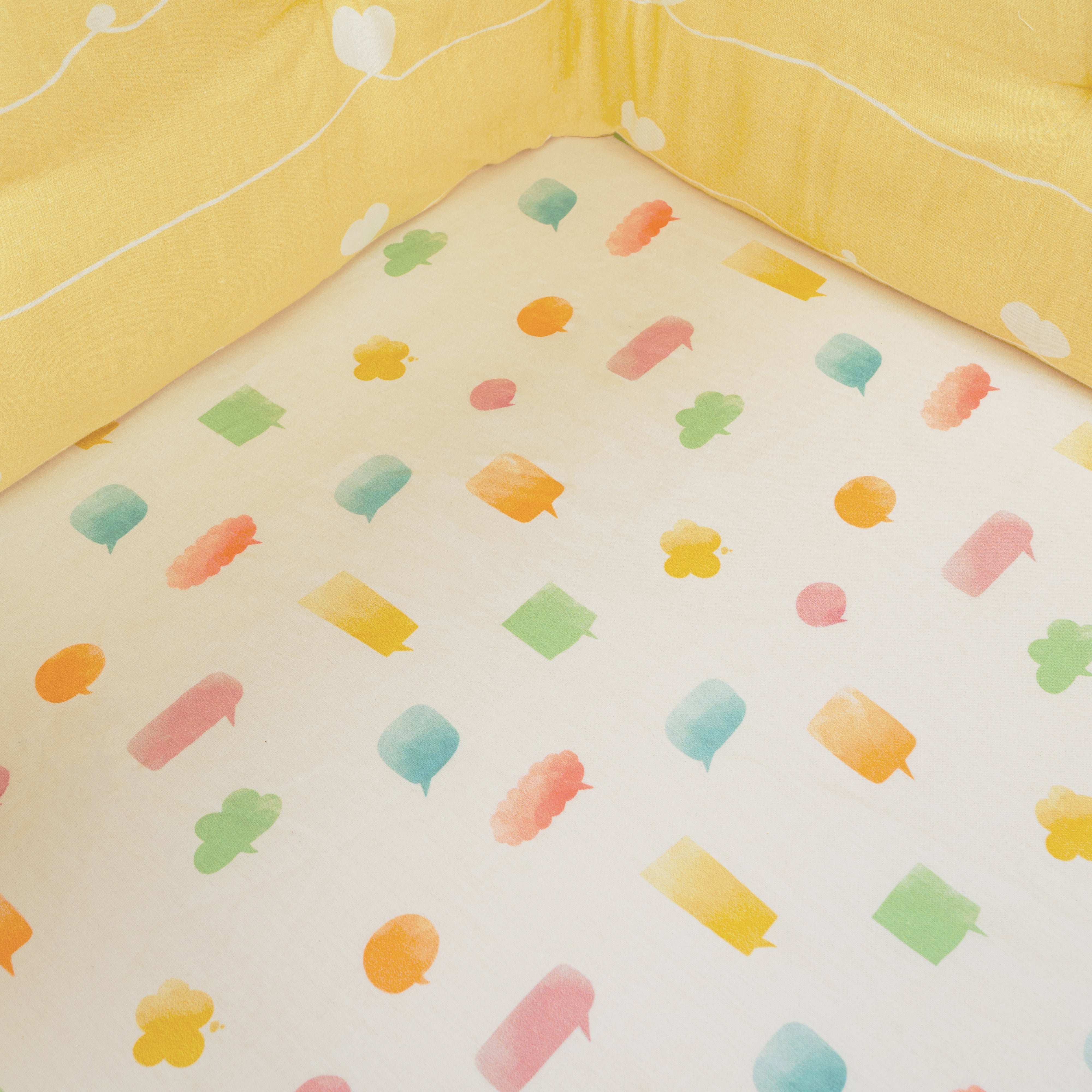 Tiny Snooze Organic Cot Bedding Set –Lost in Thoughts