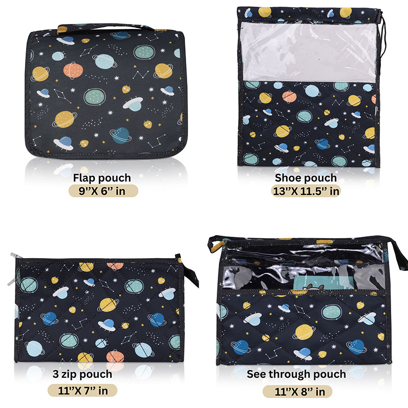 Multi Use Pouch Set- 4 Piece Set - Space