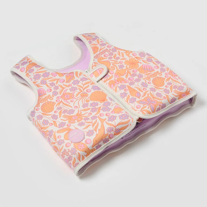 SUNNYLiFE Kids Swim Vest Ocean Magic Pink