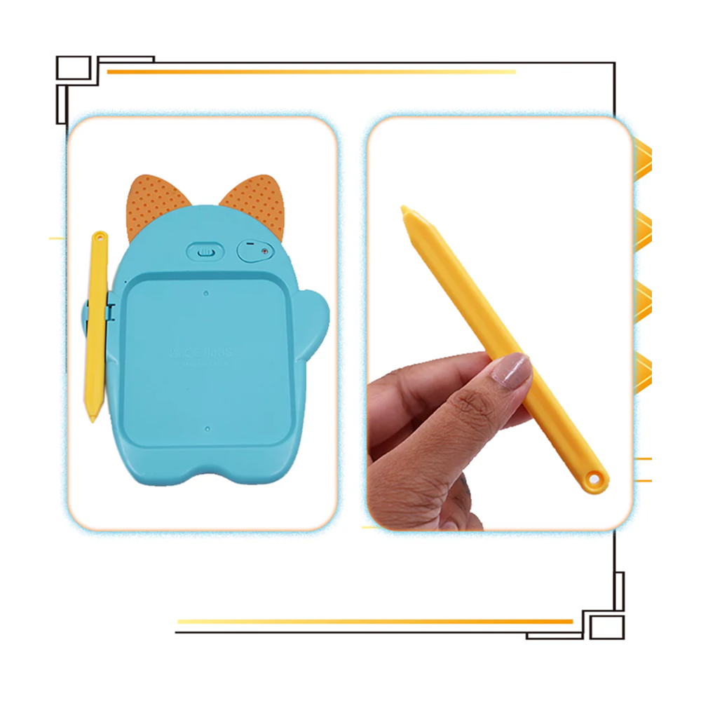 Scoo-Wee Cat Shaped Multi-Color Screen Doodle Pad With One-Click Erase