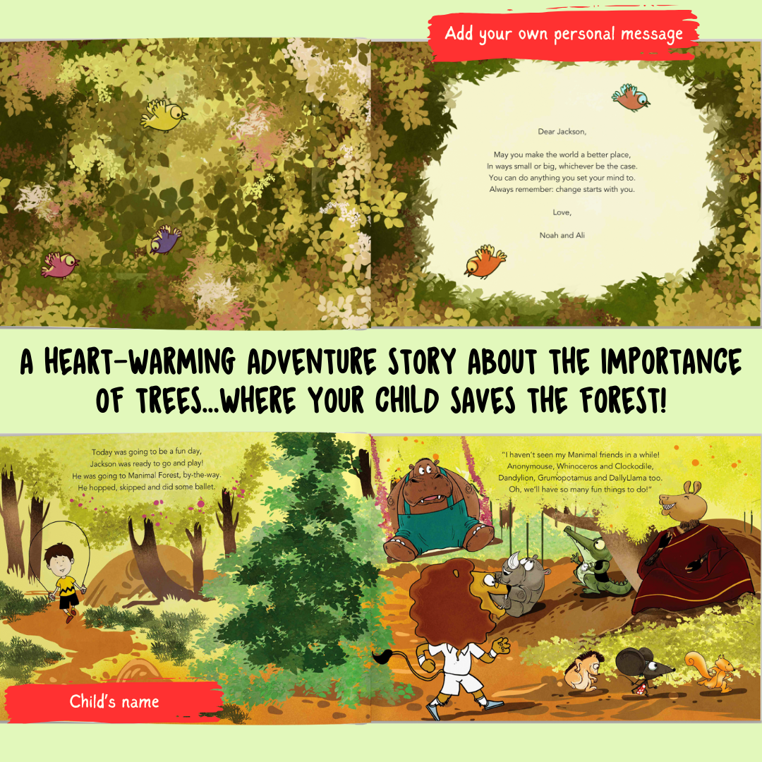 Personalised Storybook - The Tree Warrior; Make Your Child A Climate Hero!