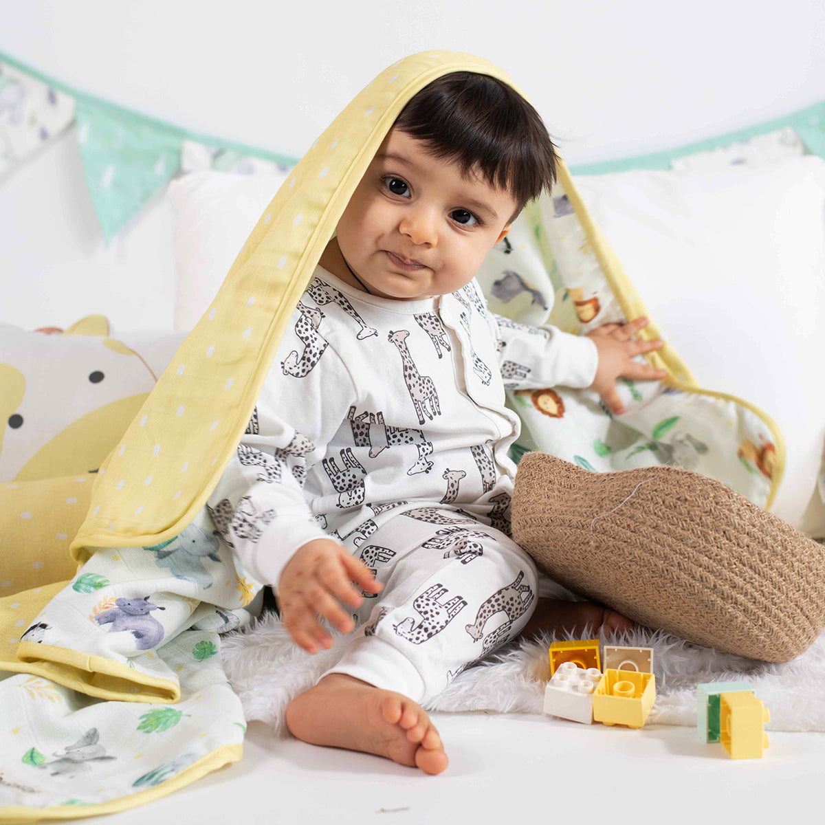 Tiny Snooze Organic Muslin Blanket- Into The Wild