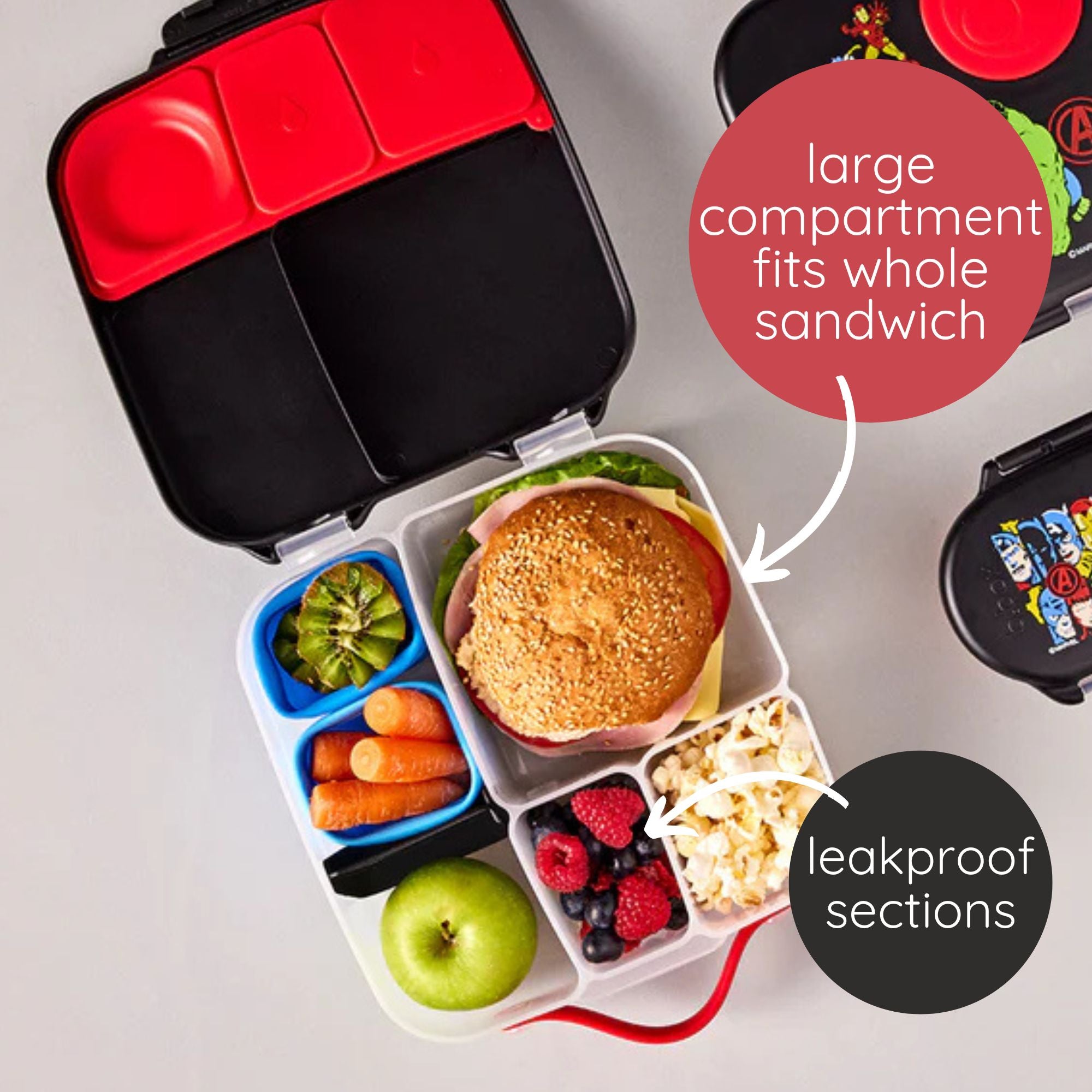 b.box Mini Lunchbox - Marvel/Disney Theme- 1L / 2L