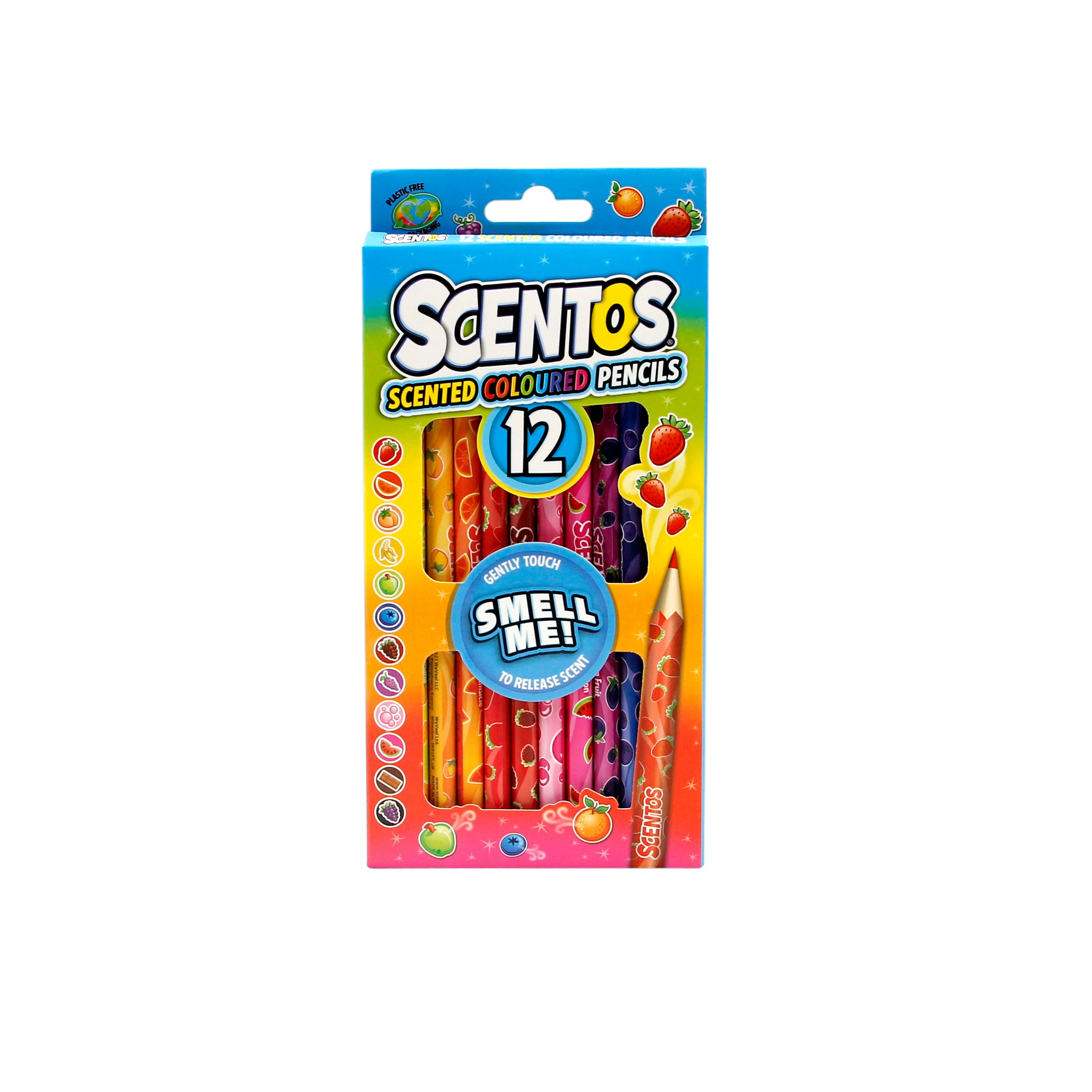 Scentos Scented Coloured Pencils, Pack Of 12