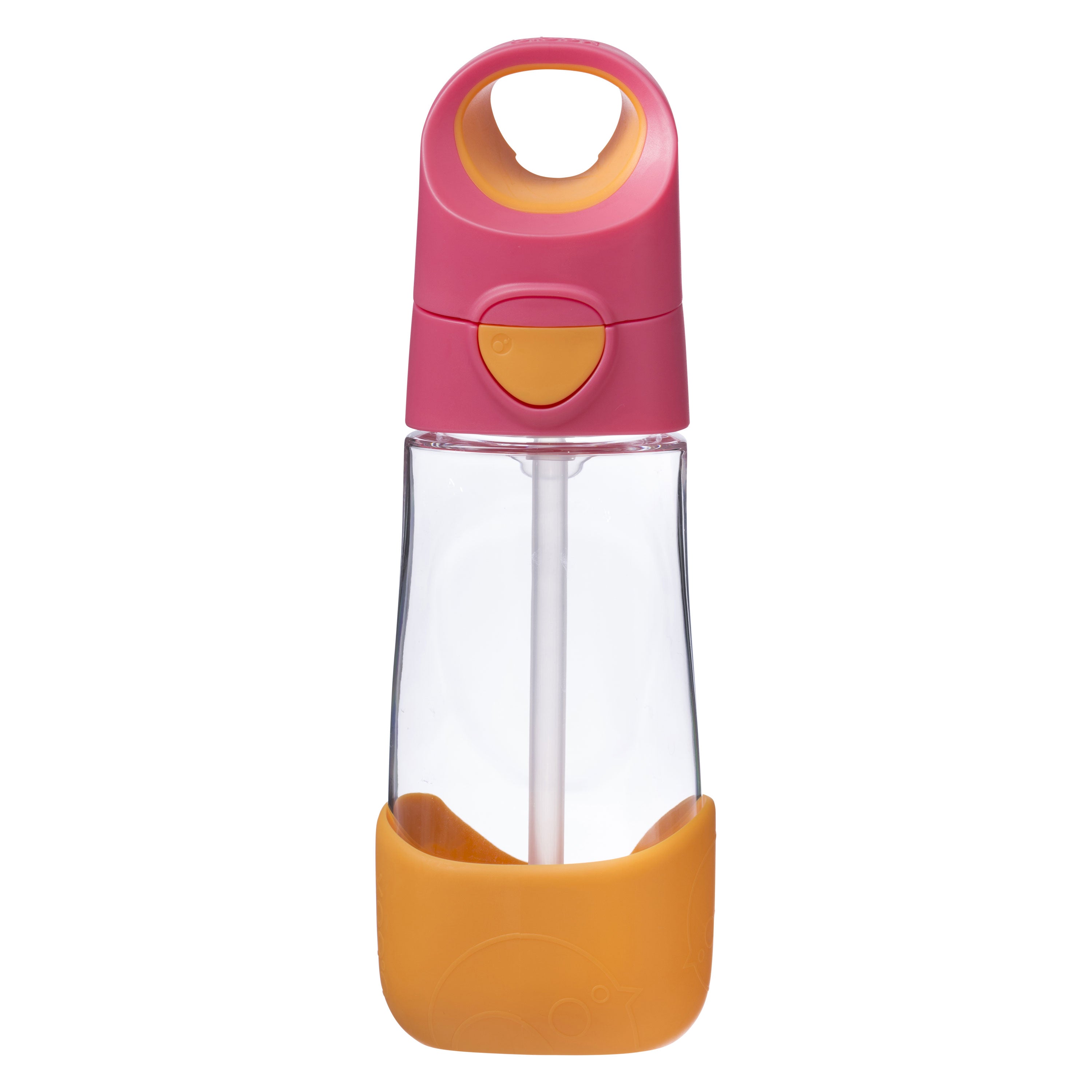 B.box Tritan Straw Drink bottle 450 ml- Strawberry Shake Pink Orange