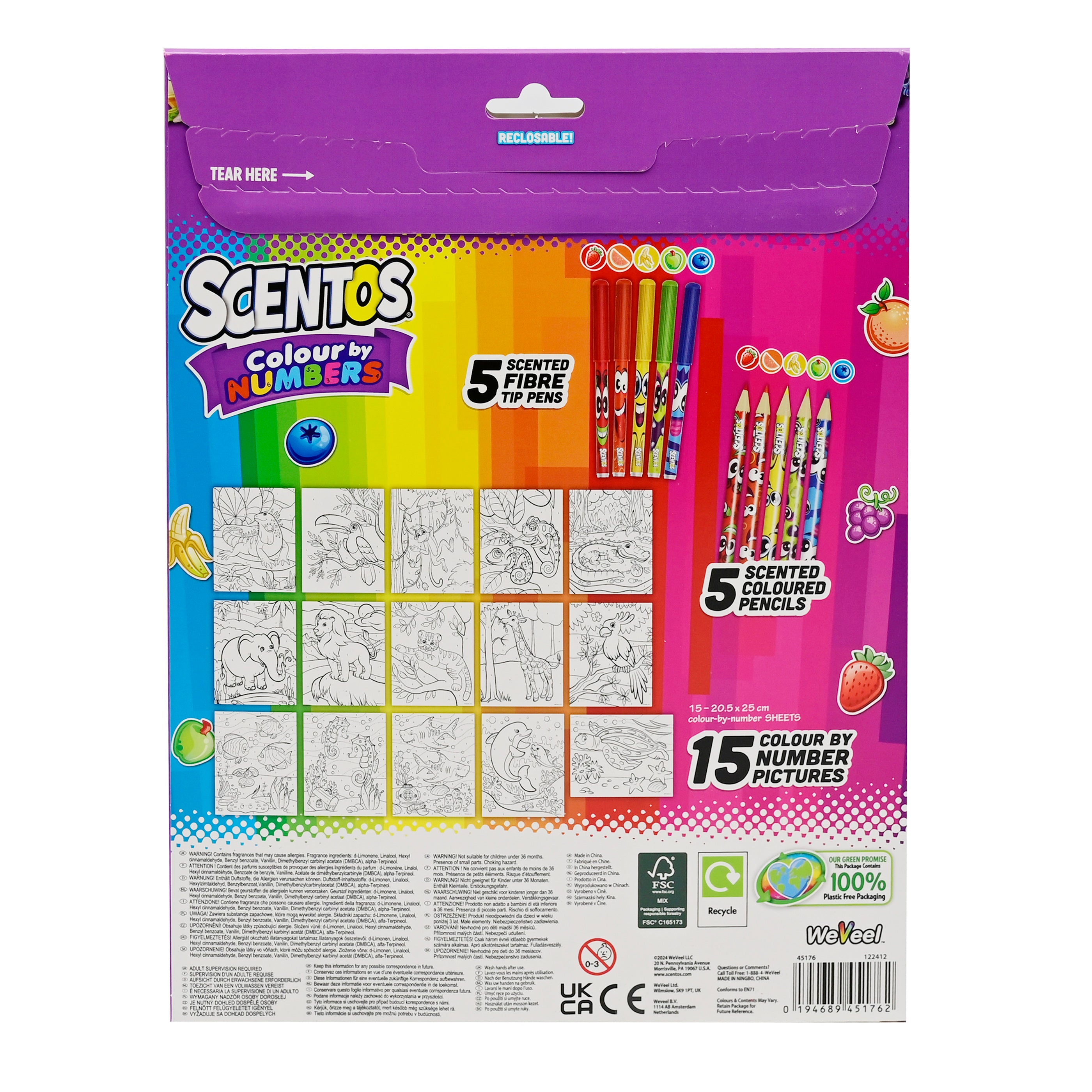 Scentos On The Go Colour By Numbers