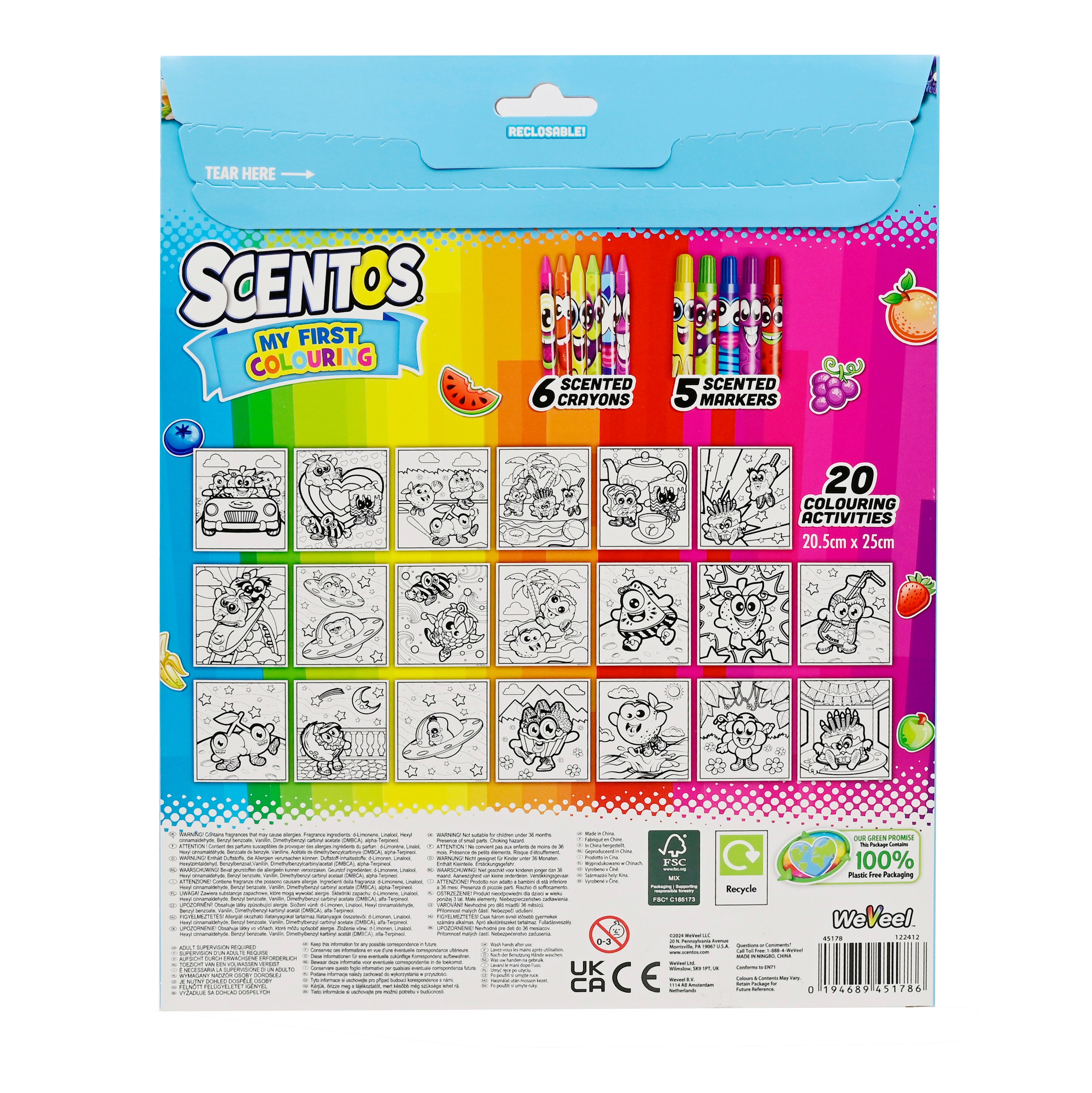 Scentos  On The Go My First Colouring