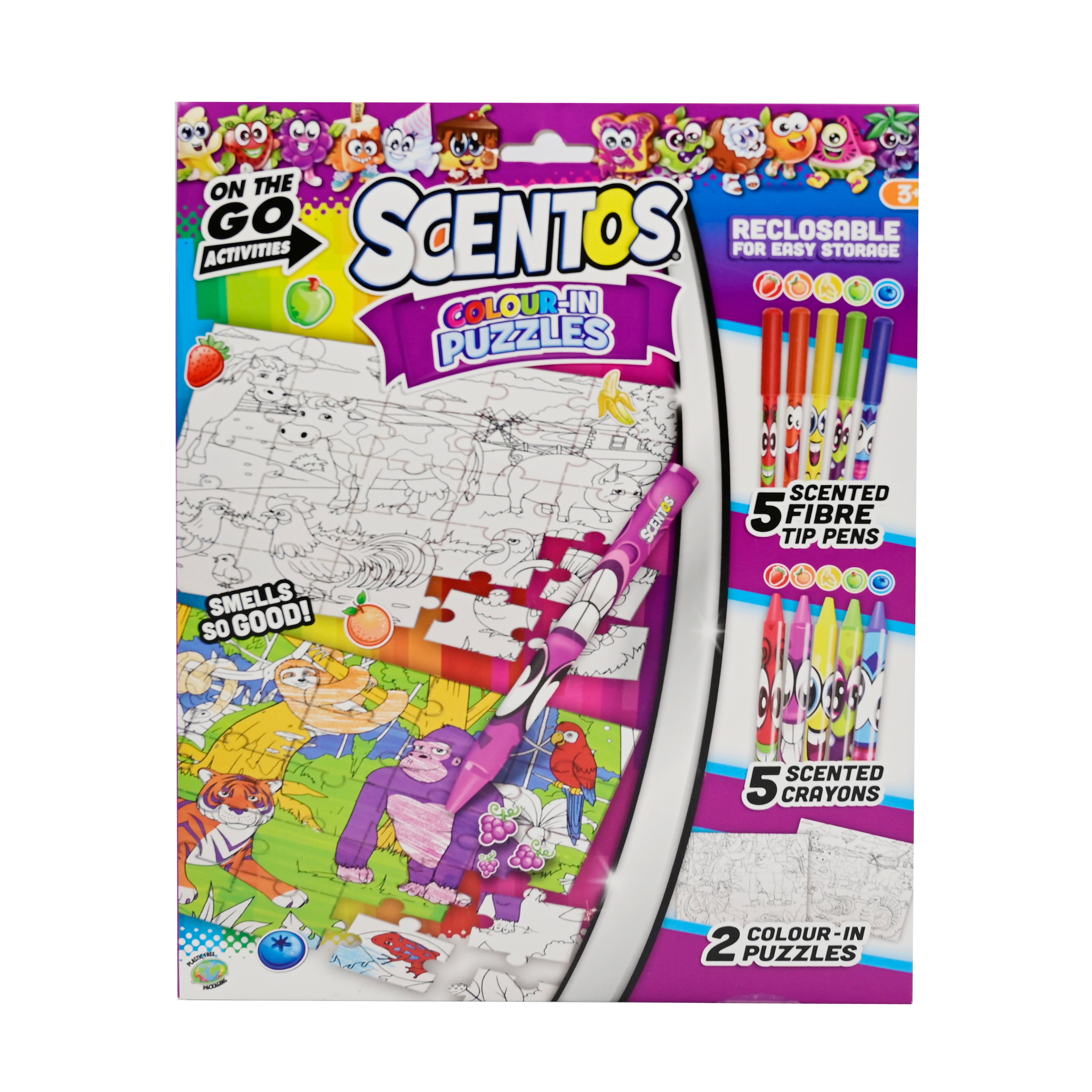 Scentos On The Go Colour In Puzzles