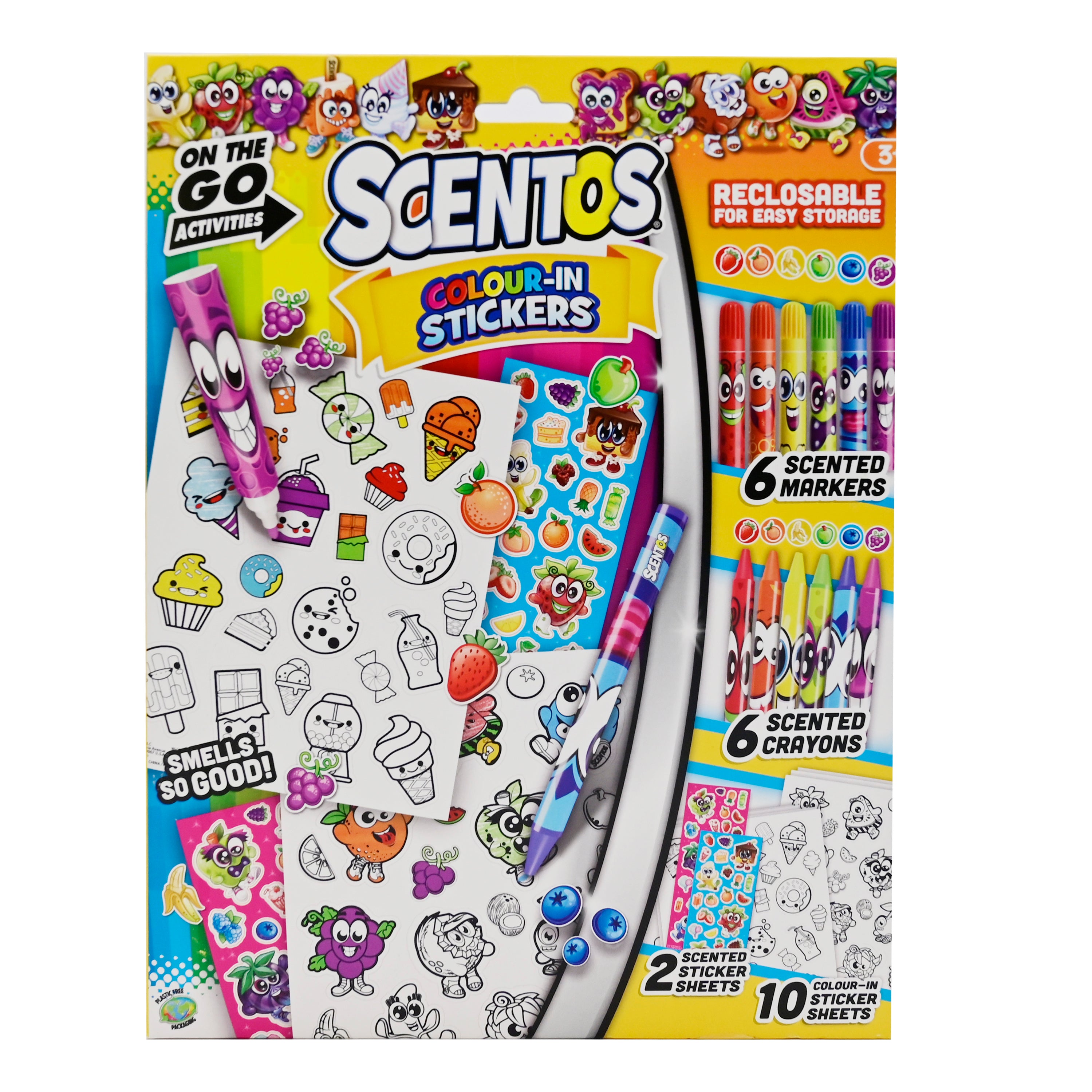 Scentos On The Go  Colour In Stickers