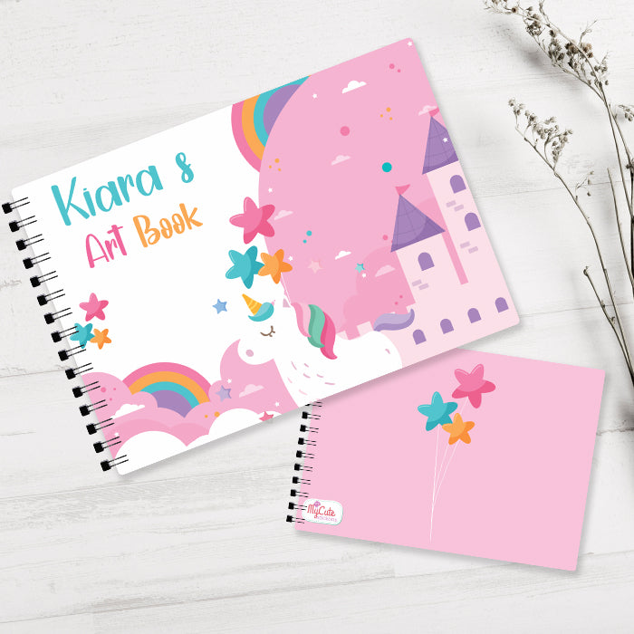 Unicorn Personalised Art Book