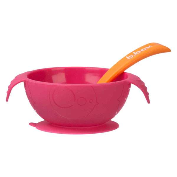 B.Box Silione First Feeding Bowl Set with Spoon