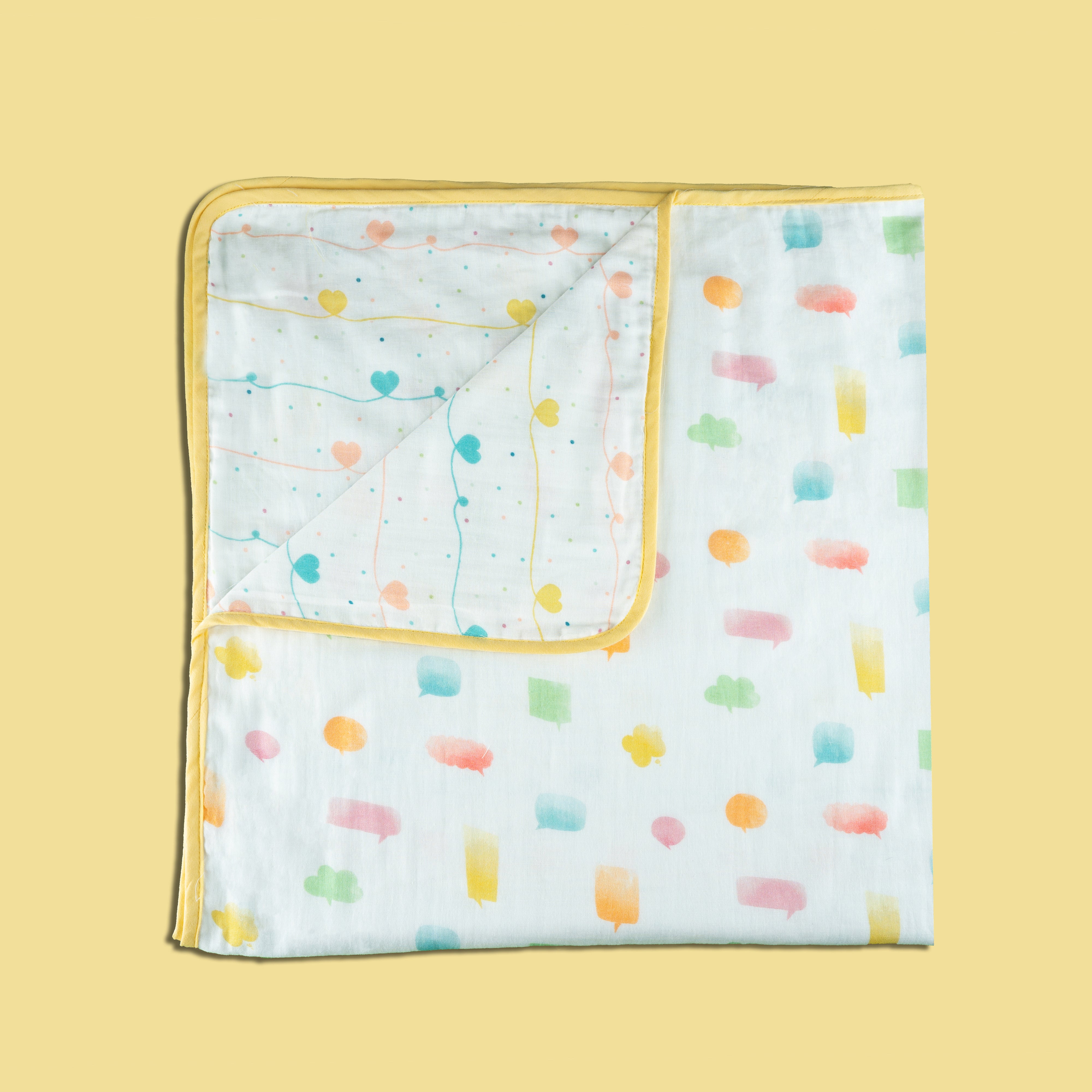 Tiny Snooze Organic Summer Blanket- Lost In Thoughts 6-12 Years