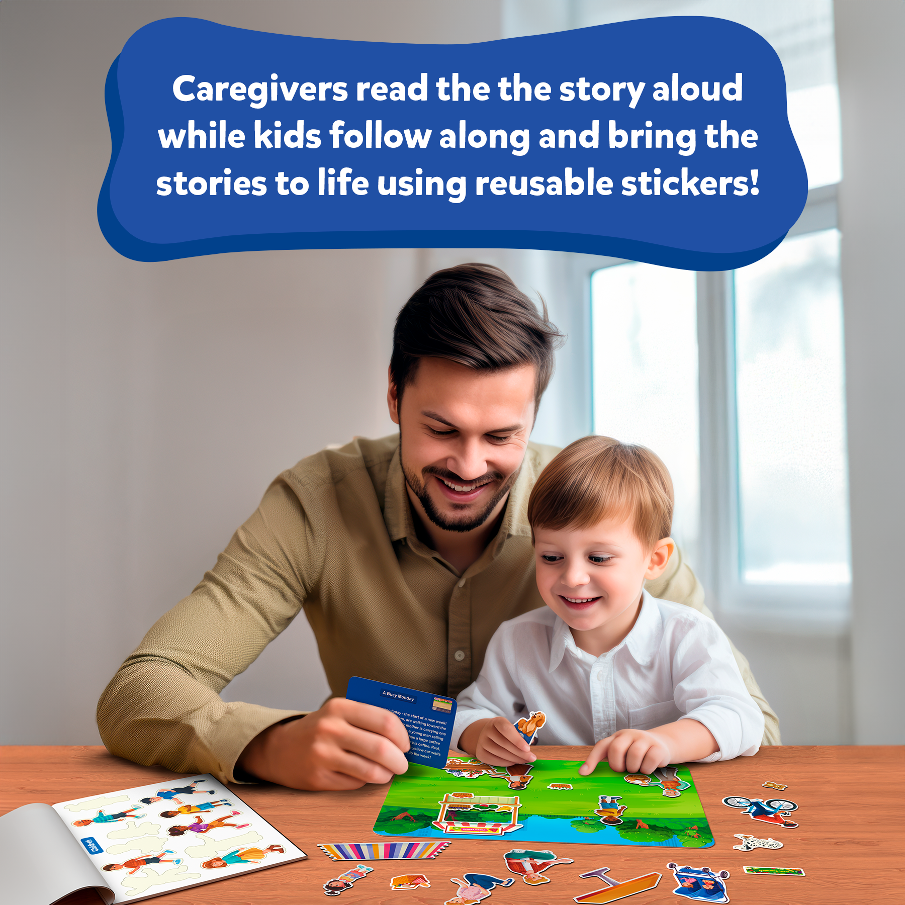 Skillmatics Art & Craft Activity - Sticker Stories, Reusable Sticker Art, DIY Craft Kits, Creative Storytelling Kit, Educational Toy, Gifts for Ages 3, 4, 5, 6, 7