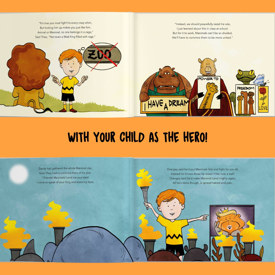 Personalised Storybook - The Orangey-Tan; Your Child vs Evil