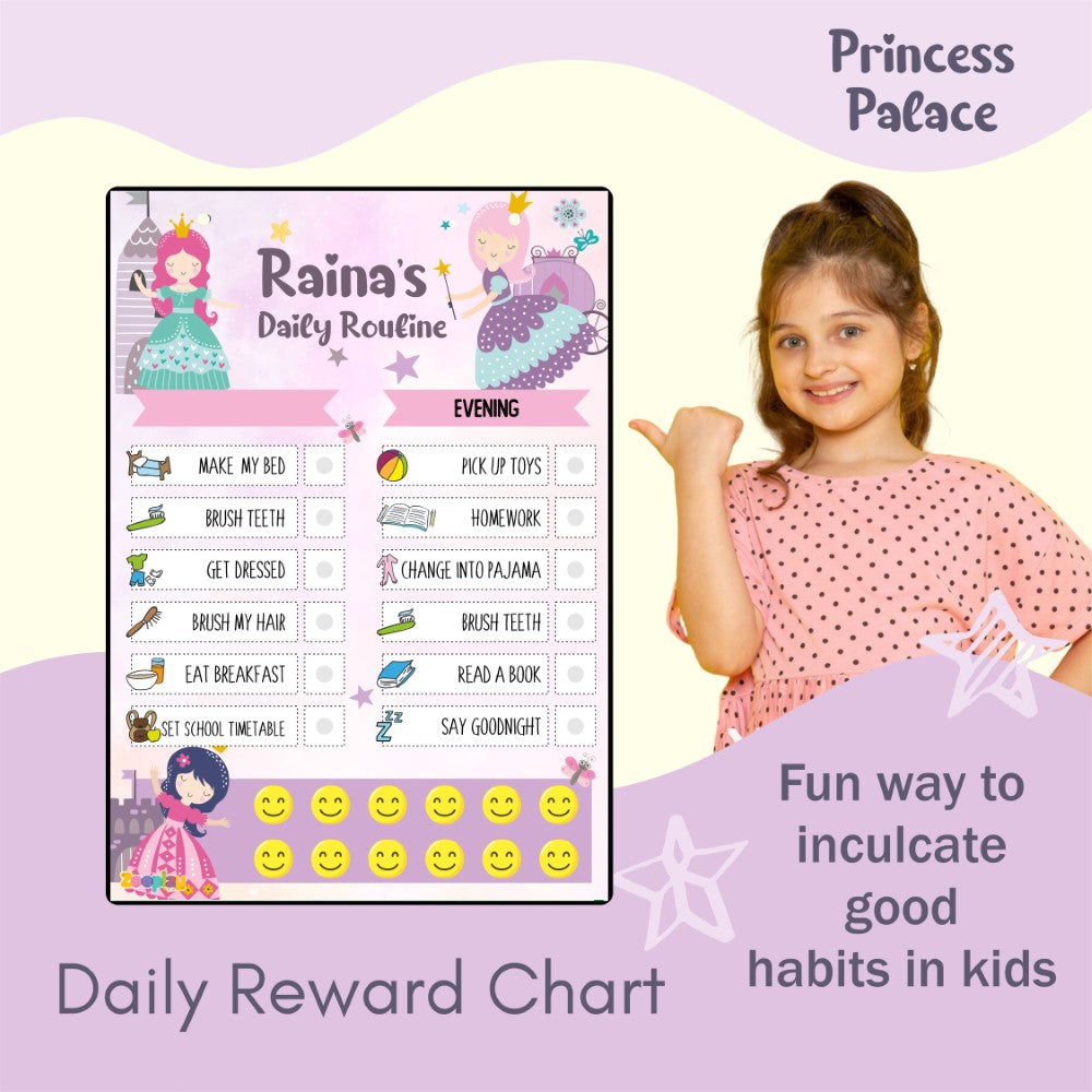 Daily Reward Chart Personalised – Princess Palace