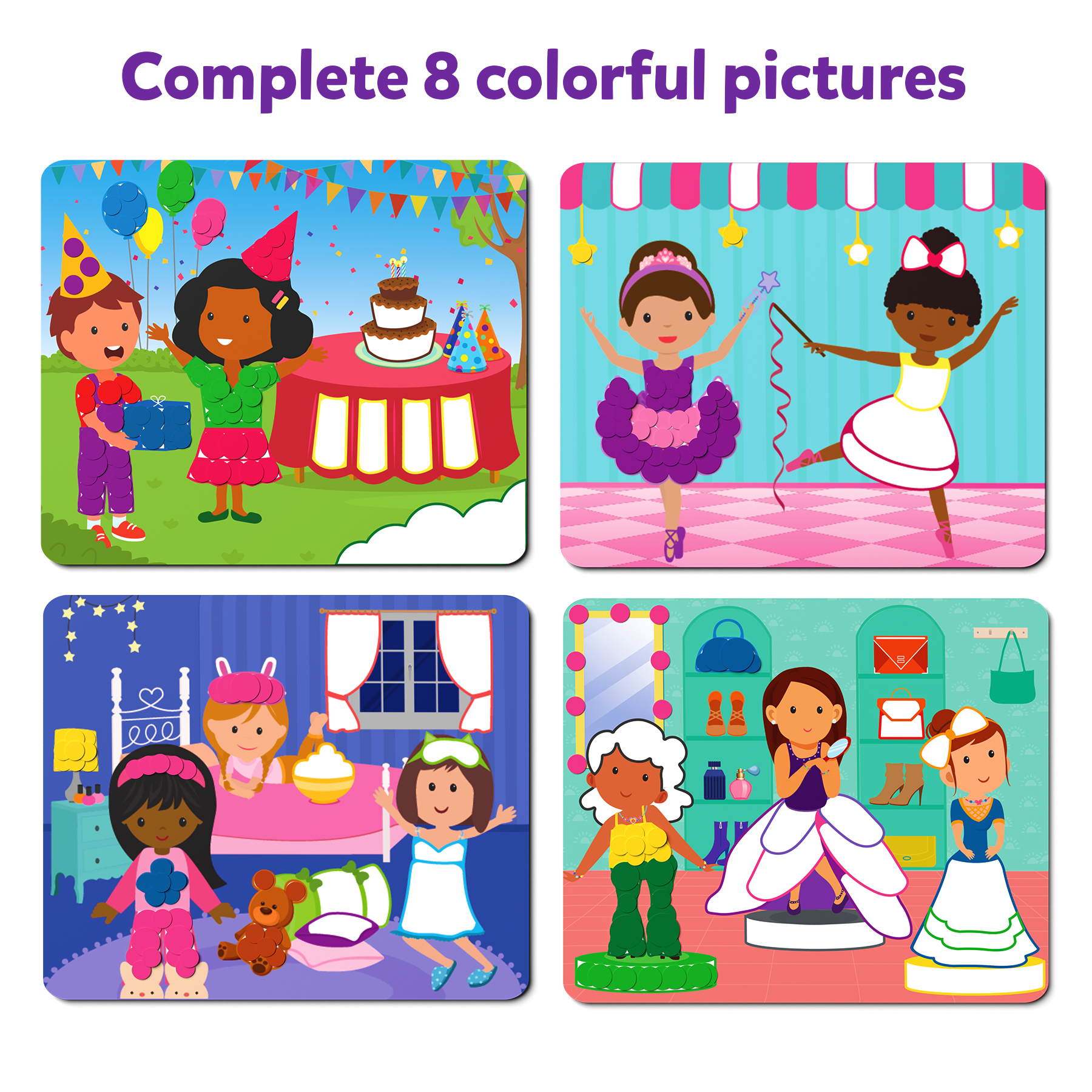 Skillmatics Art Activity : Dot it! | Complete 8 Dress Up! Themed Pictures