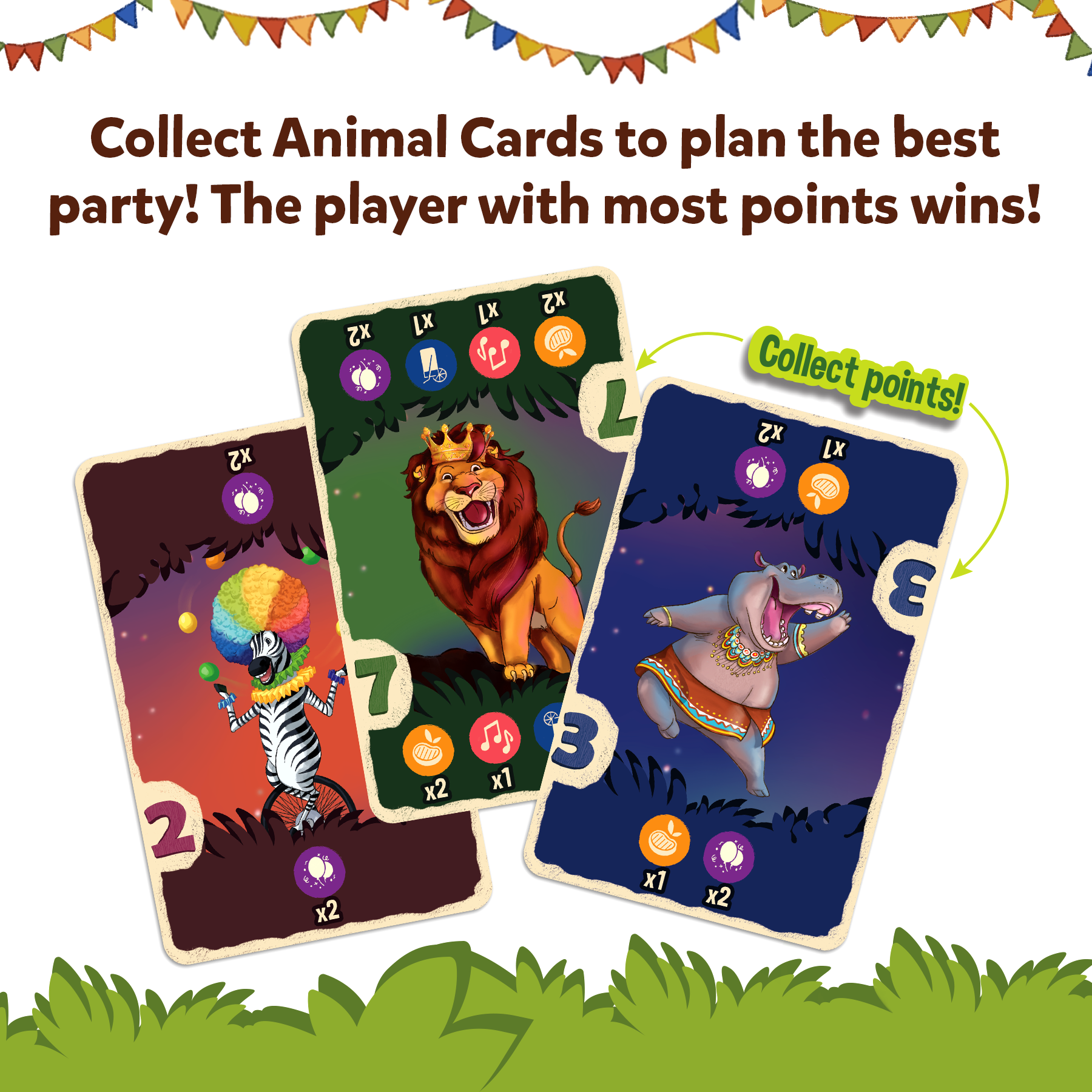 Skillmatics Card Game - Jungle Party, Fun Family Card Game of Strategy & Luck, Party Game, Gifts for Girls & Boys Ages 7, 8, 9 & Up