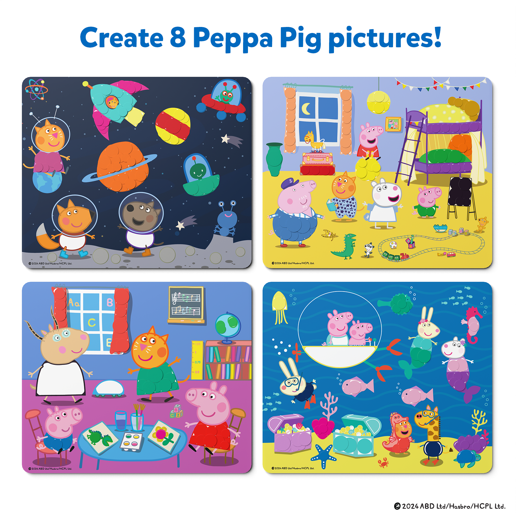 Skillmatics Art Activity - Dot It Peppa Pig, Mess-Free Sticker Art for Kids, Craft Kits, DIY Activity, Gifts for Boys & Girls Ages 3, 4, 5, 6, 7, Travel Toys for Toddlers