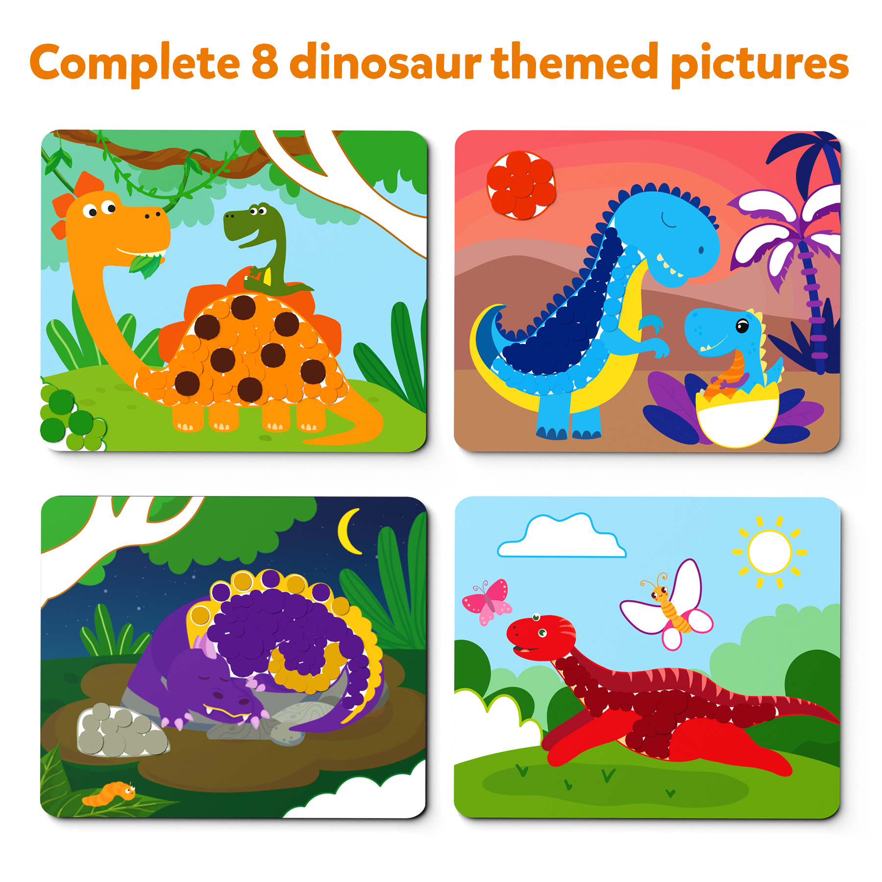 Dot it! - World of Dinosaurs | No Mess Sticker Art