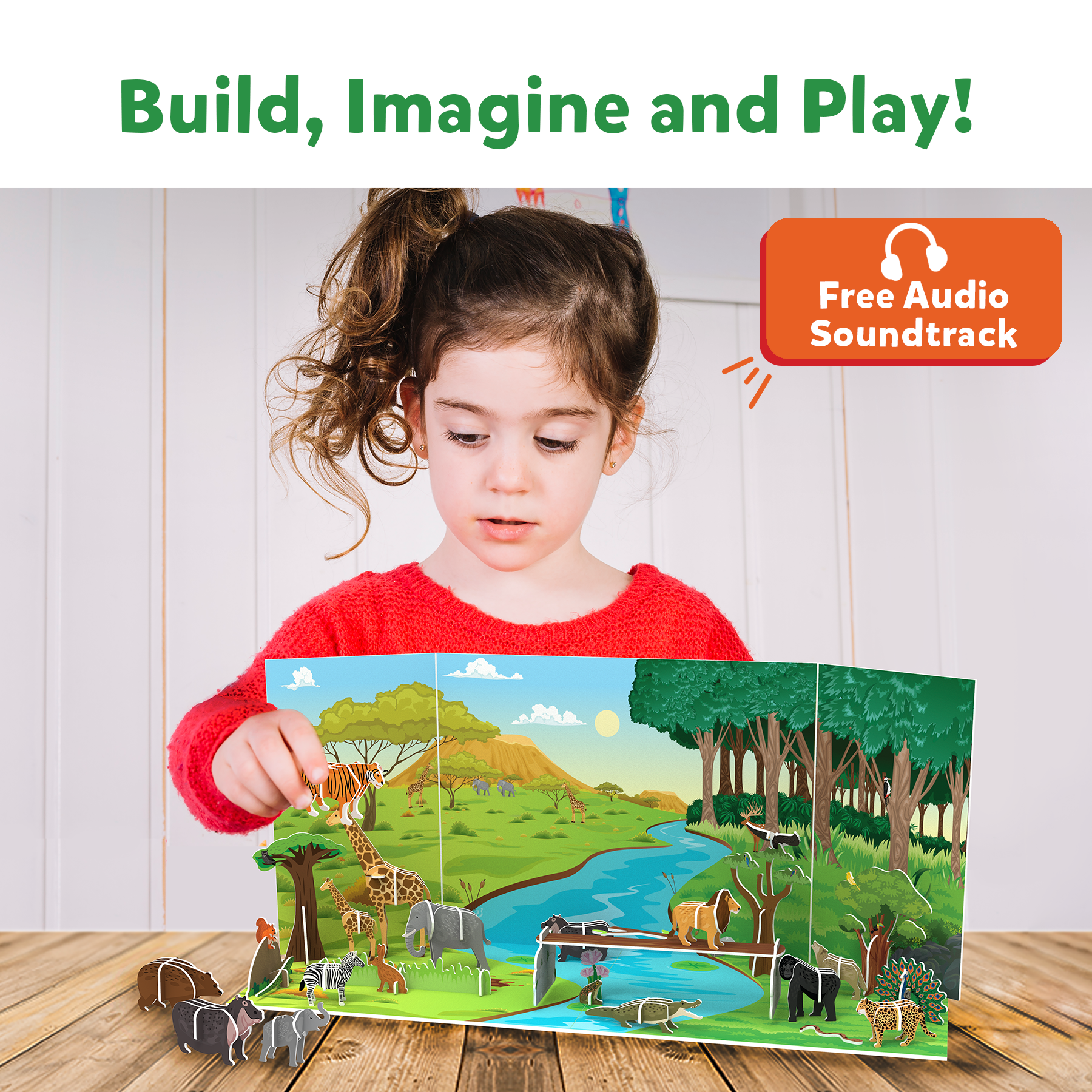 My World : Amazing Animals - Building Toy & Plastic Free Playset