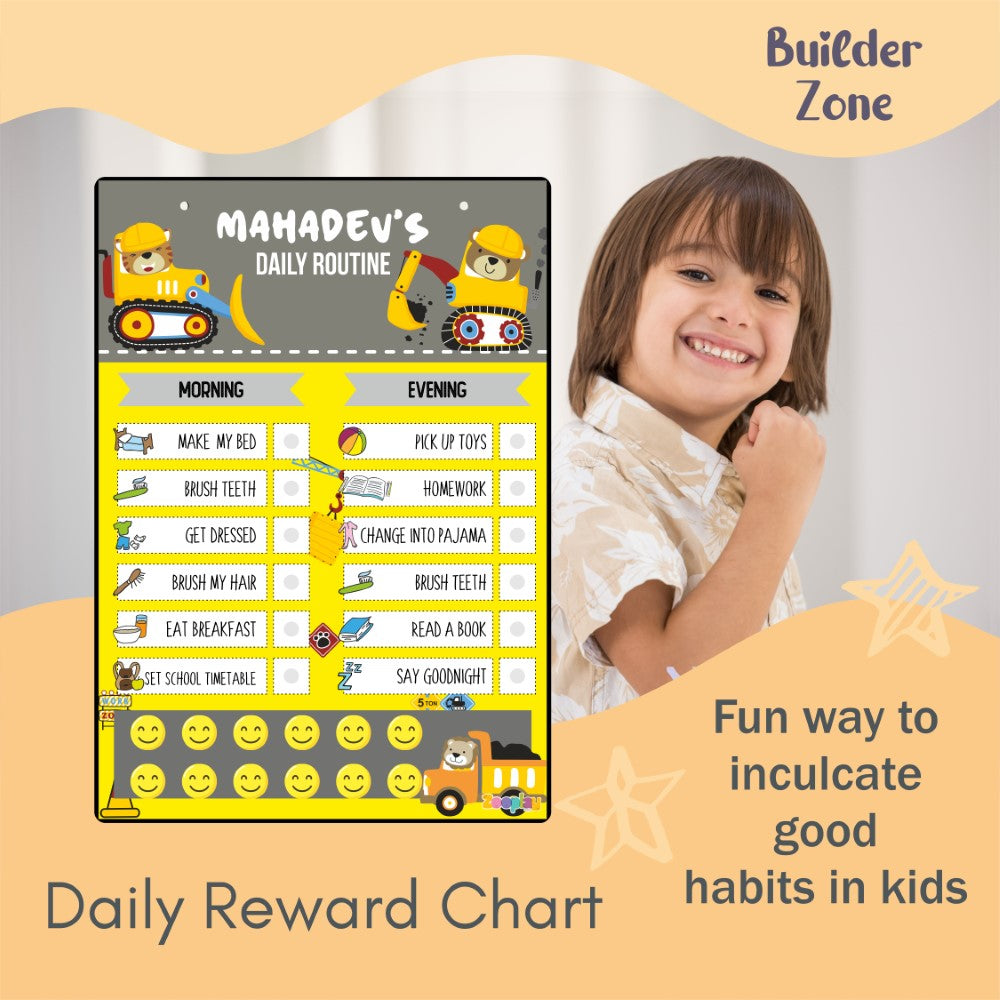 Daily Reward Chart Personalised – Builder Zone