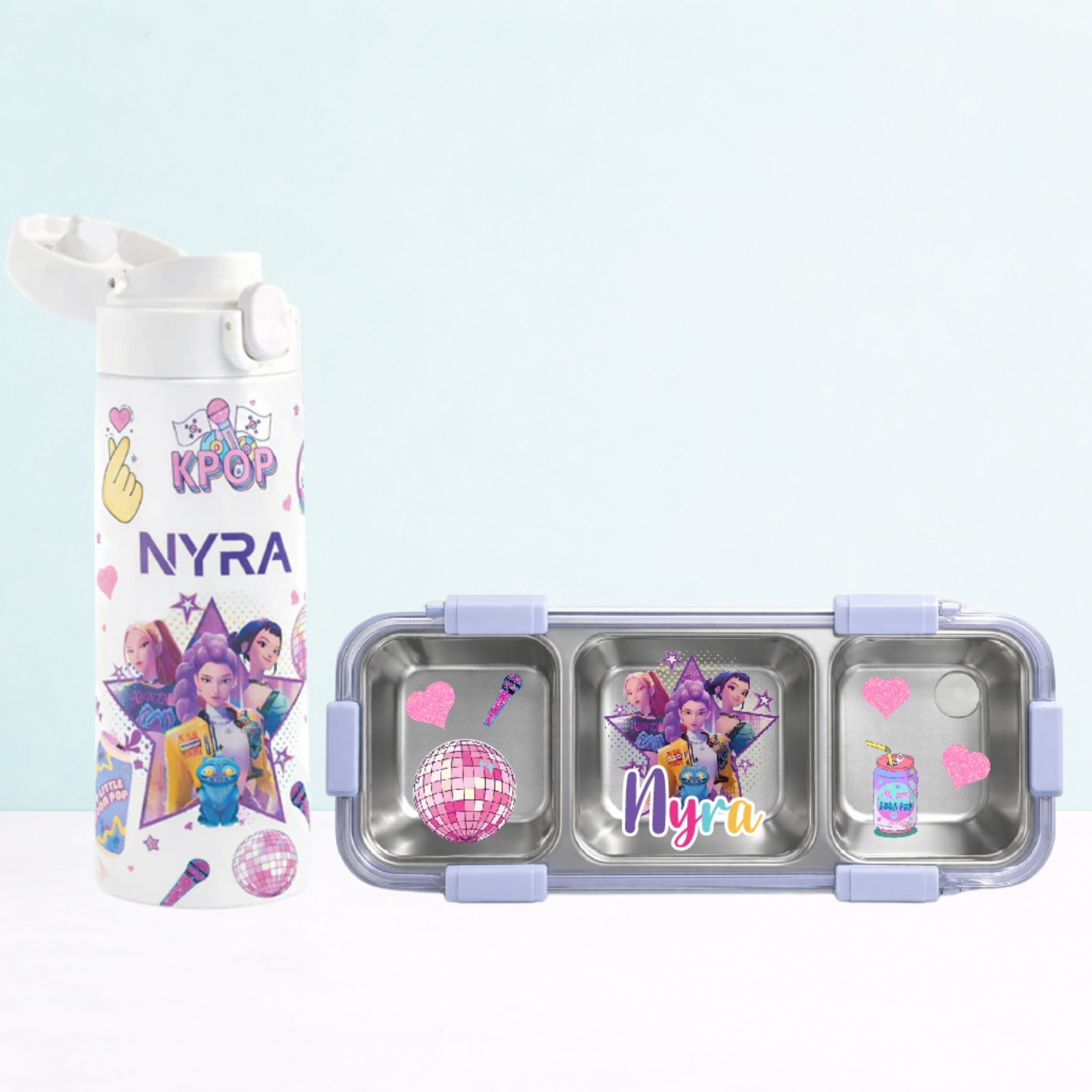 Insulated Bottle & Snack Box Combo