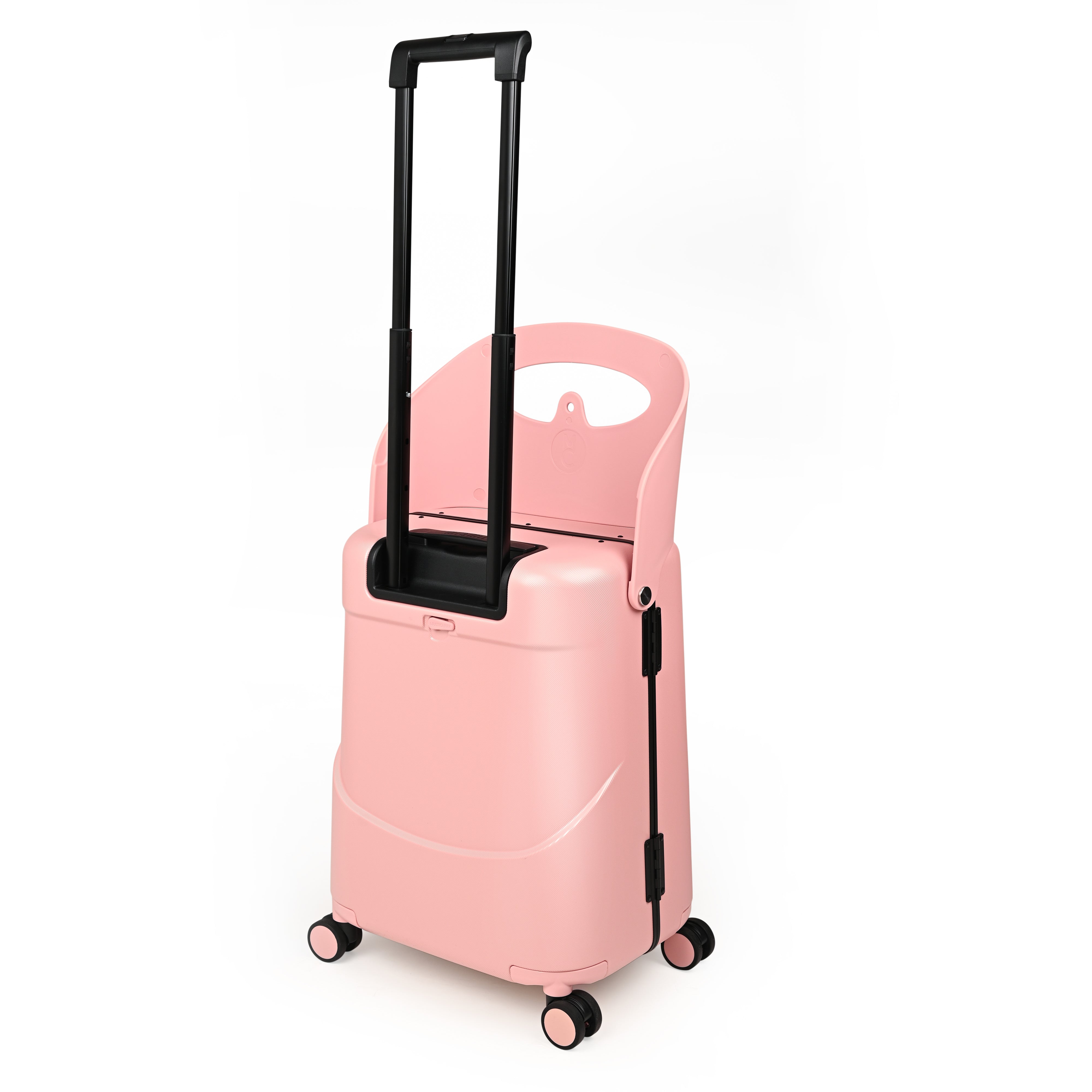 Miamily Dusty Pink Ride on Trolley Carry-on Luggage 18 inches
