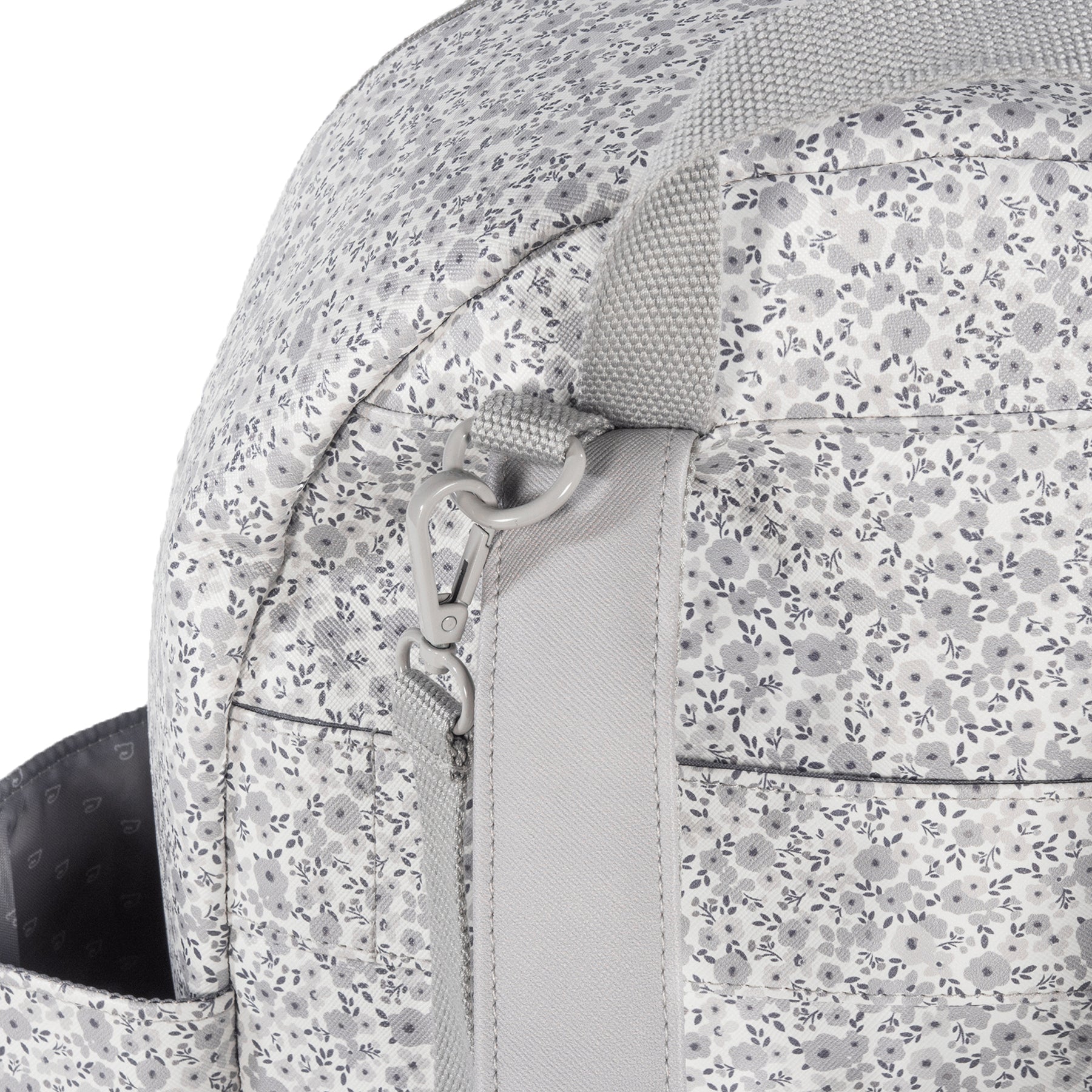 Pasito a Pasito Flower Mellow Grey Backpack Diaper Changing Bag