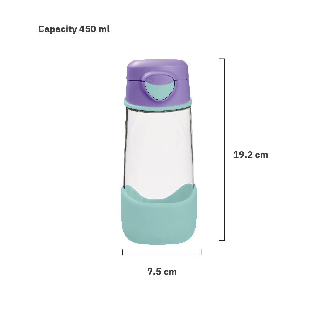 b.box Tritan Sport Spout Drink Bottle 450ml Lilac Pop